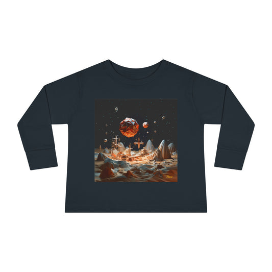 Elons' Dream Series Print #7 Toddler Long Sleeve Tee