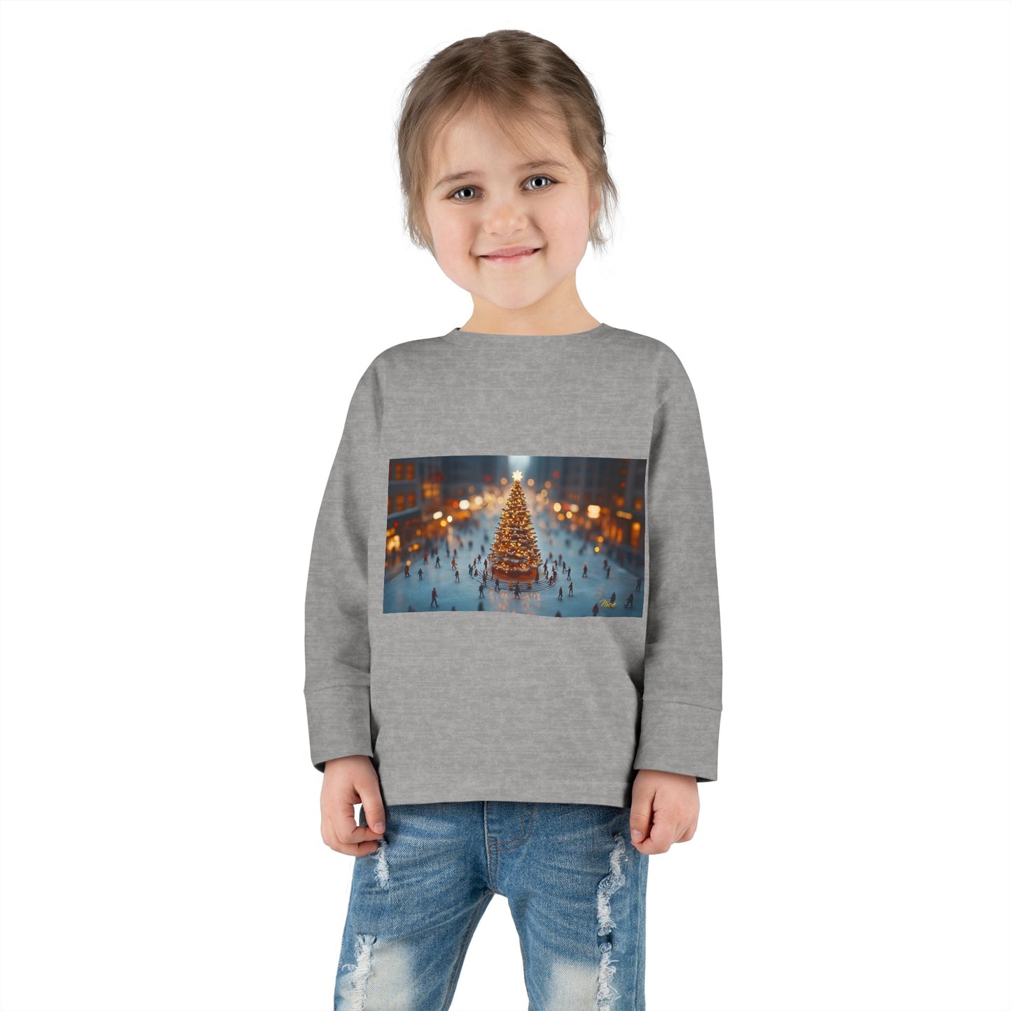 Chirstmas 2024 Series Print #7 Toddler Long Sleeve Tee