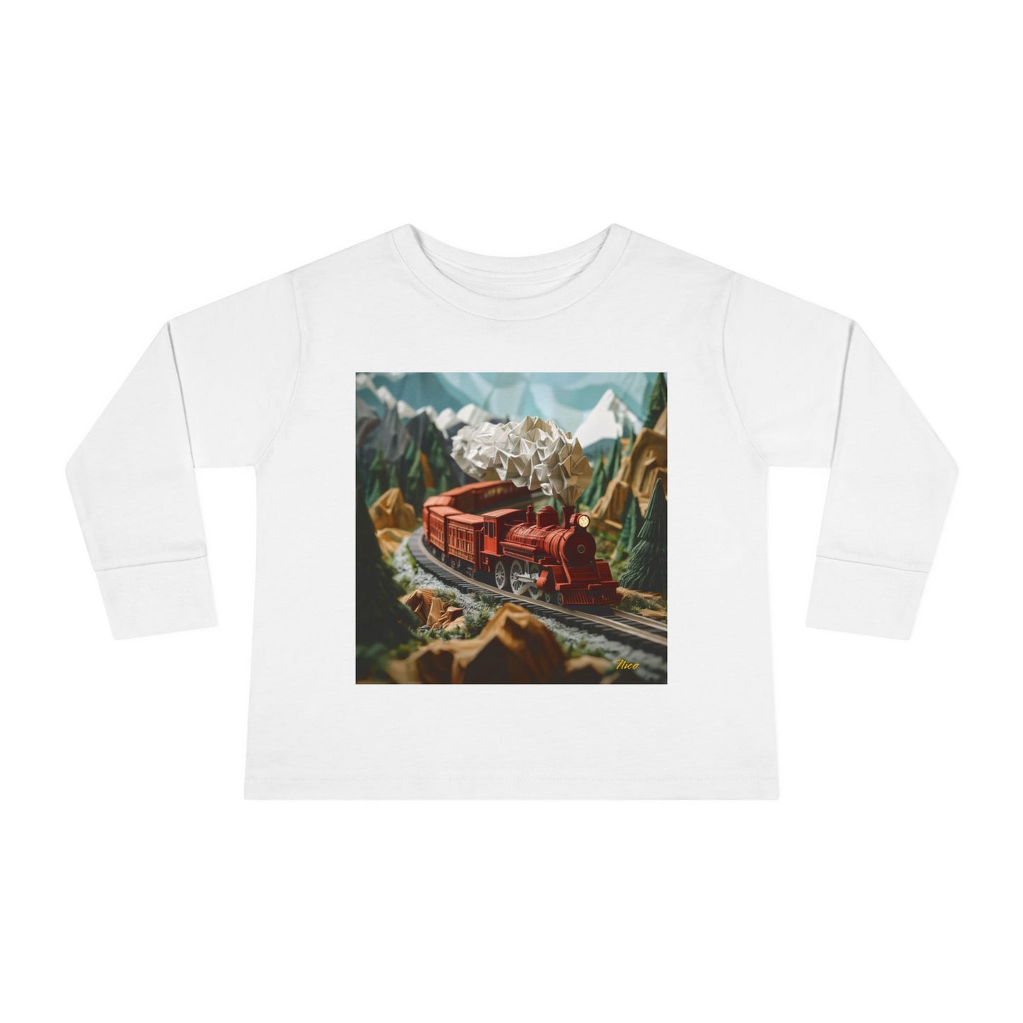 Orient Express Series Print #3 Toddler Long Sleeve Tee