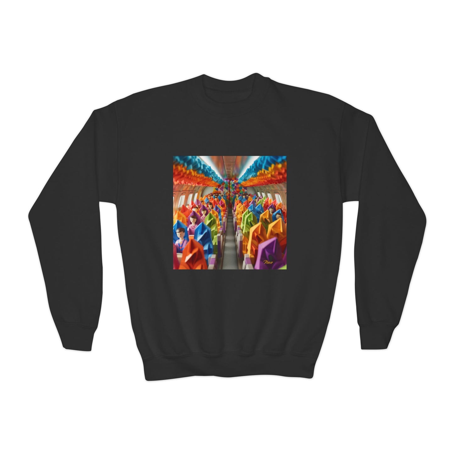 Frequent Flyer Miles Series Print #8 Youth Crewneck Sweatshirt