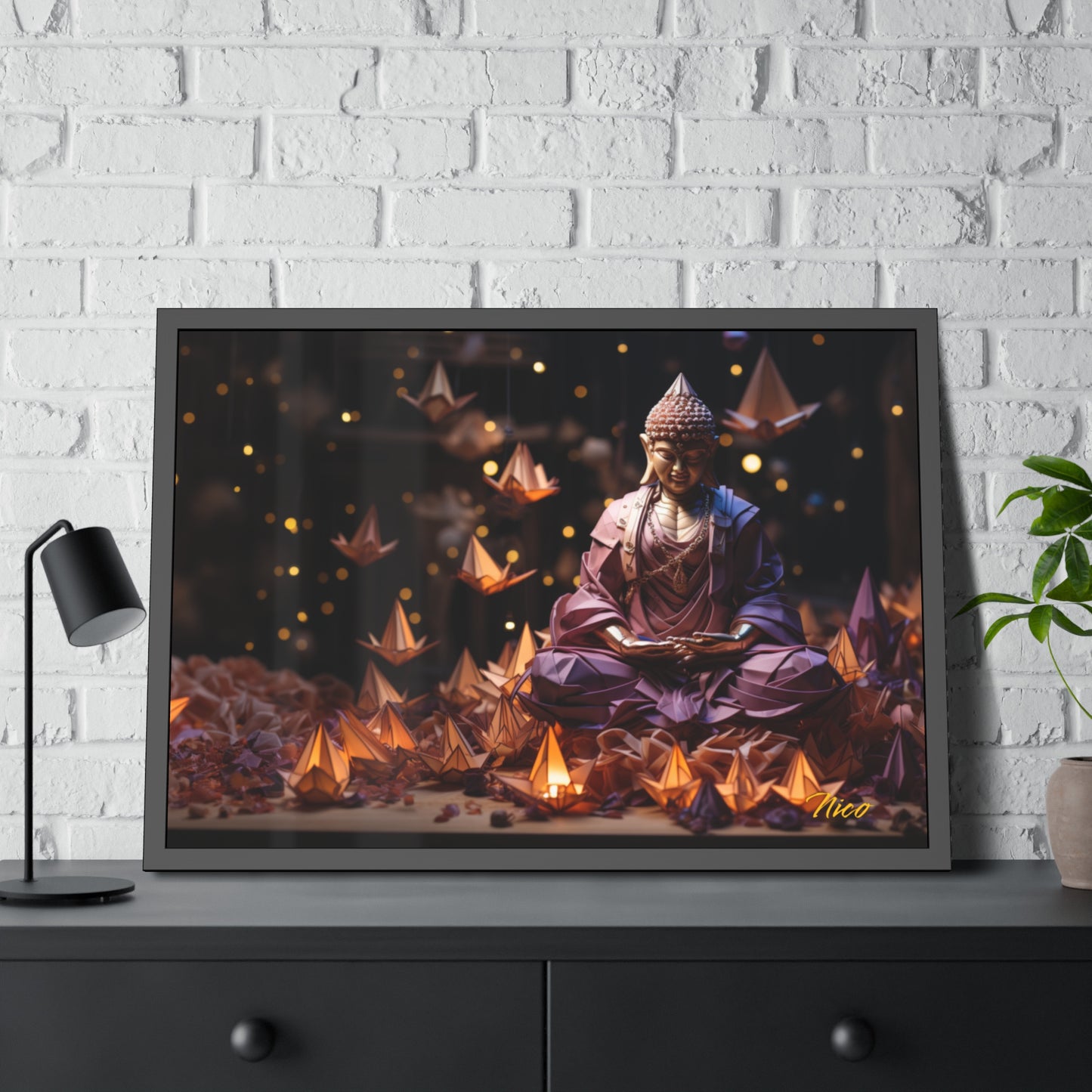 Ascending Buddha Series Print #6 - Framed Fine Art Paper Print