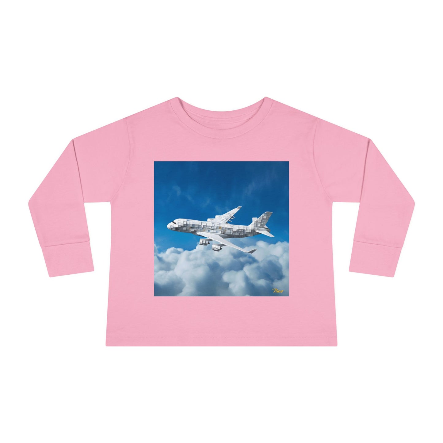 Big Ol' Jet Airliner Series Print #5 Toddler Long Sleeve Tee