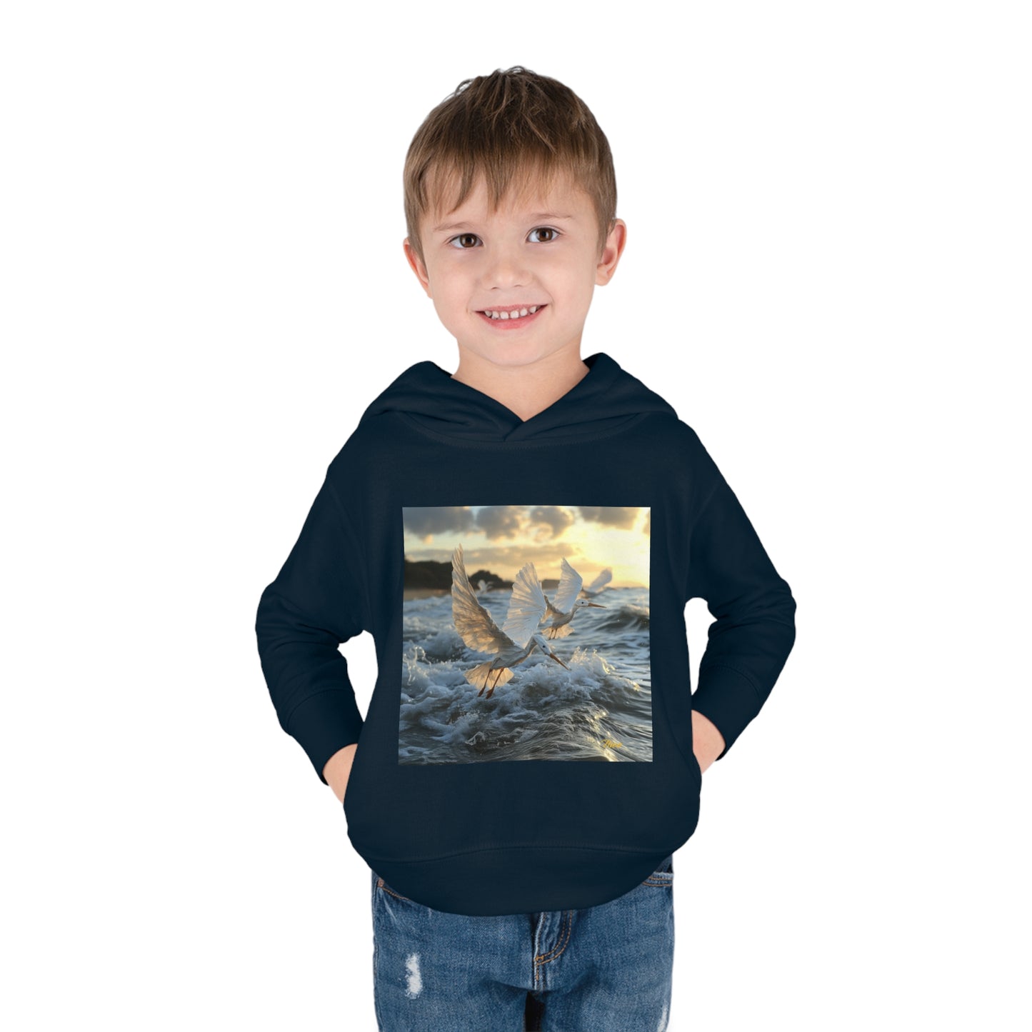 By The Seaside Series Print #10 Toddler Pullover Fleece Hoodie