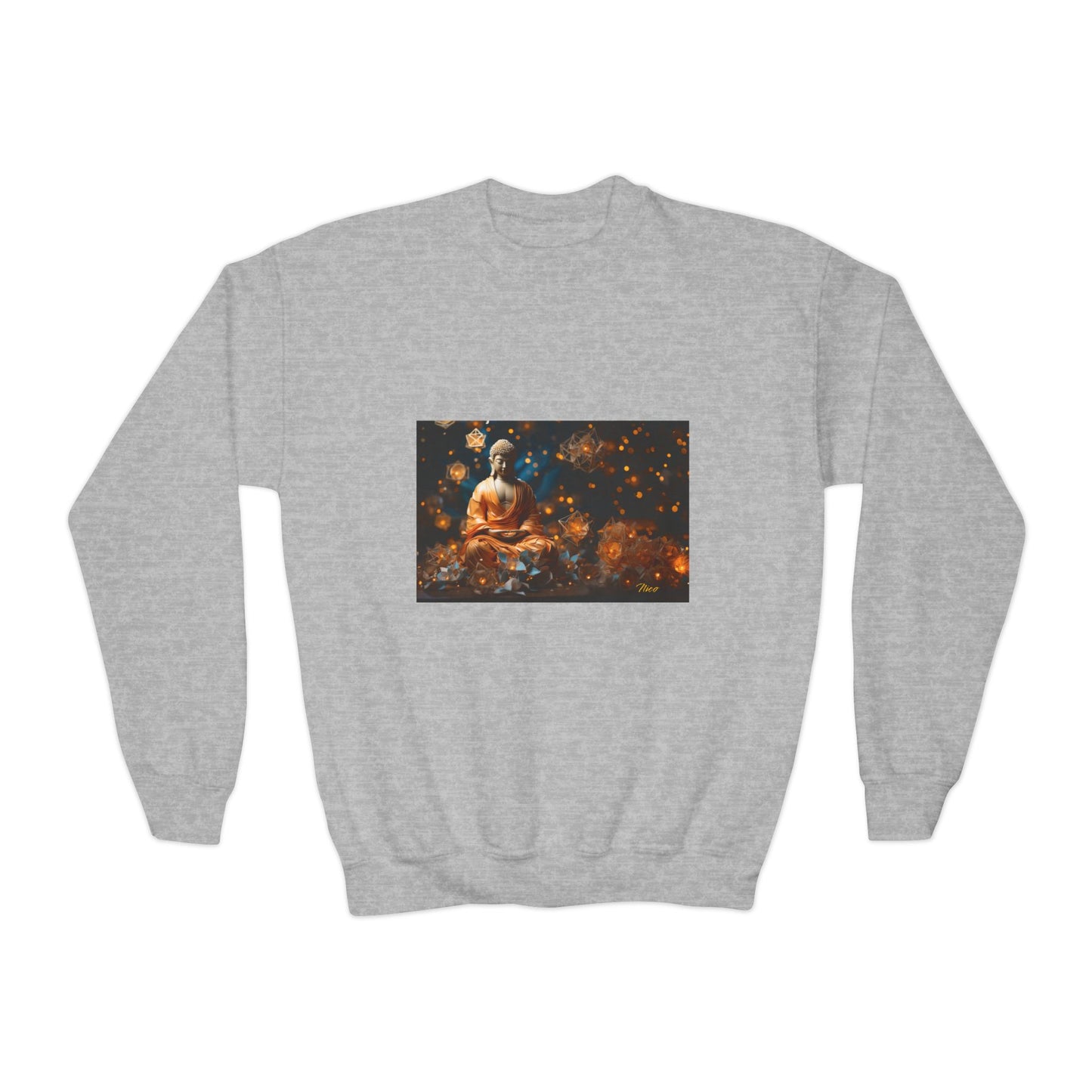 Ascending Buddah Series Print #8 Youth Crewneck Sweatshirt