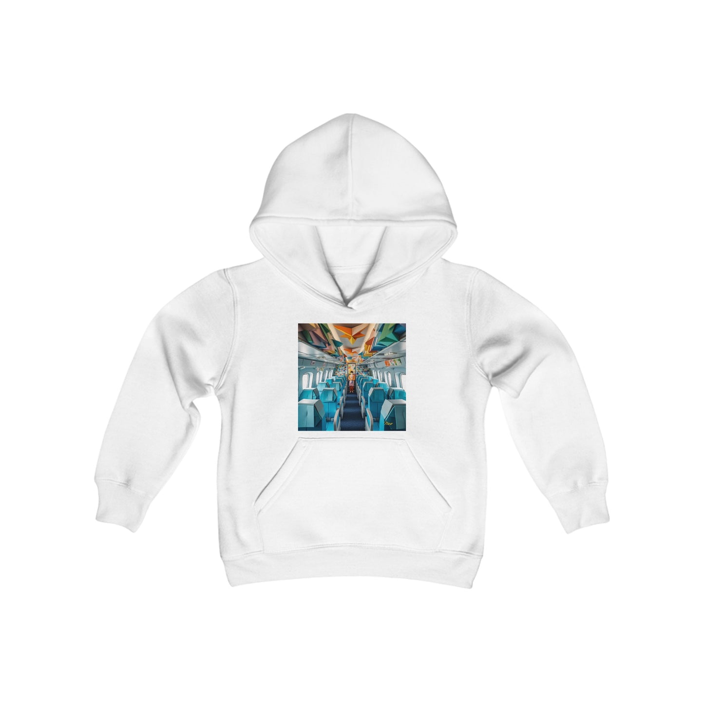 Frequent Flyer Miles Series Print #6 Youth Heavy Blend Hooded Sweatshirt