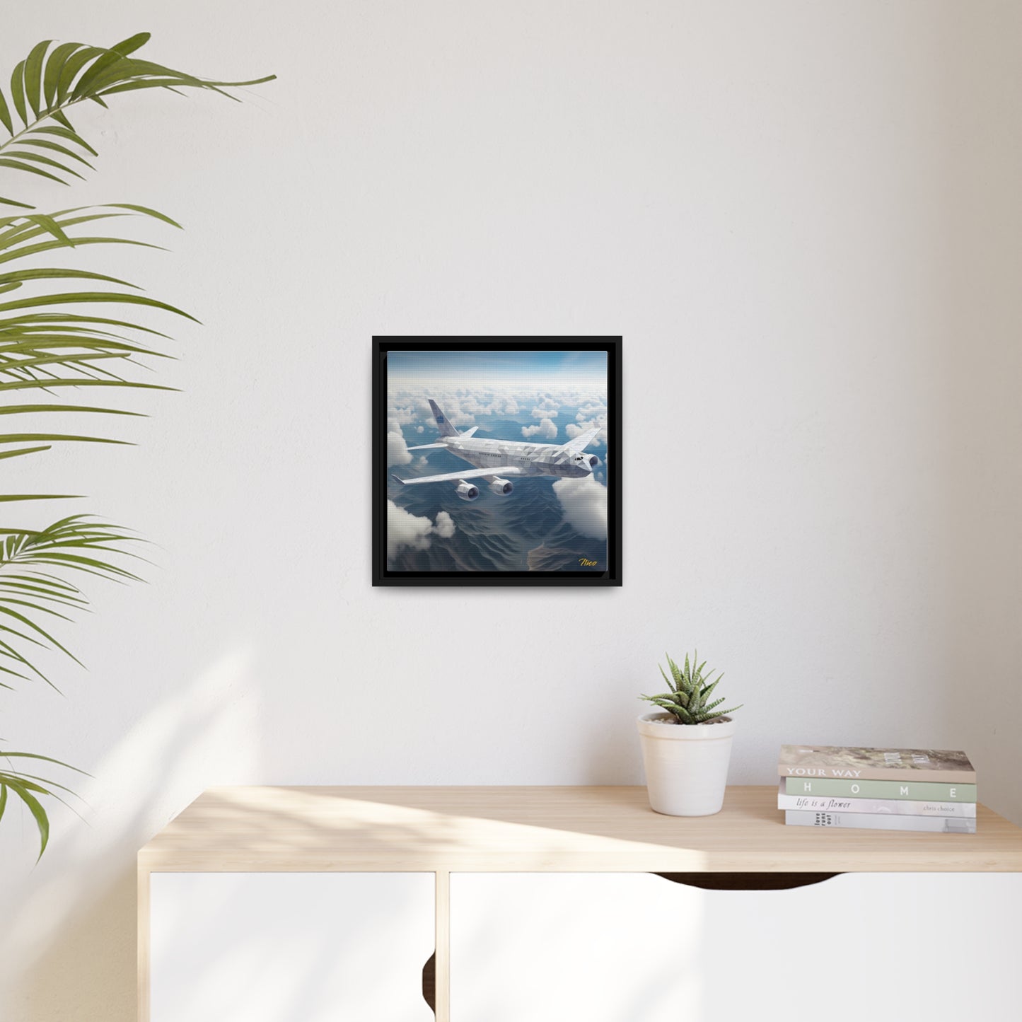 Frequent Flyer Miles Series Print #7 - Black Framed Canvas Print