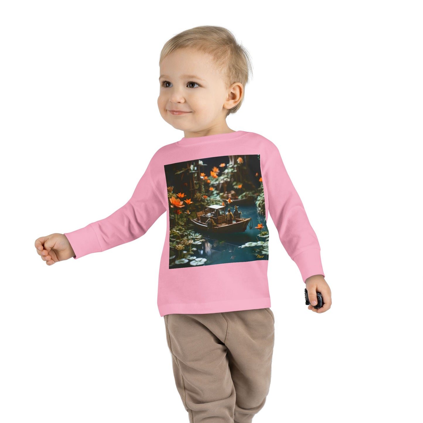 Born On A Bayou Series Print #4 Toddler Long Sleeve Tee