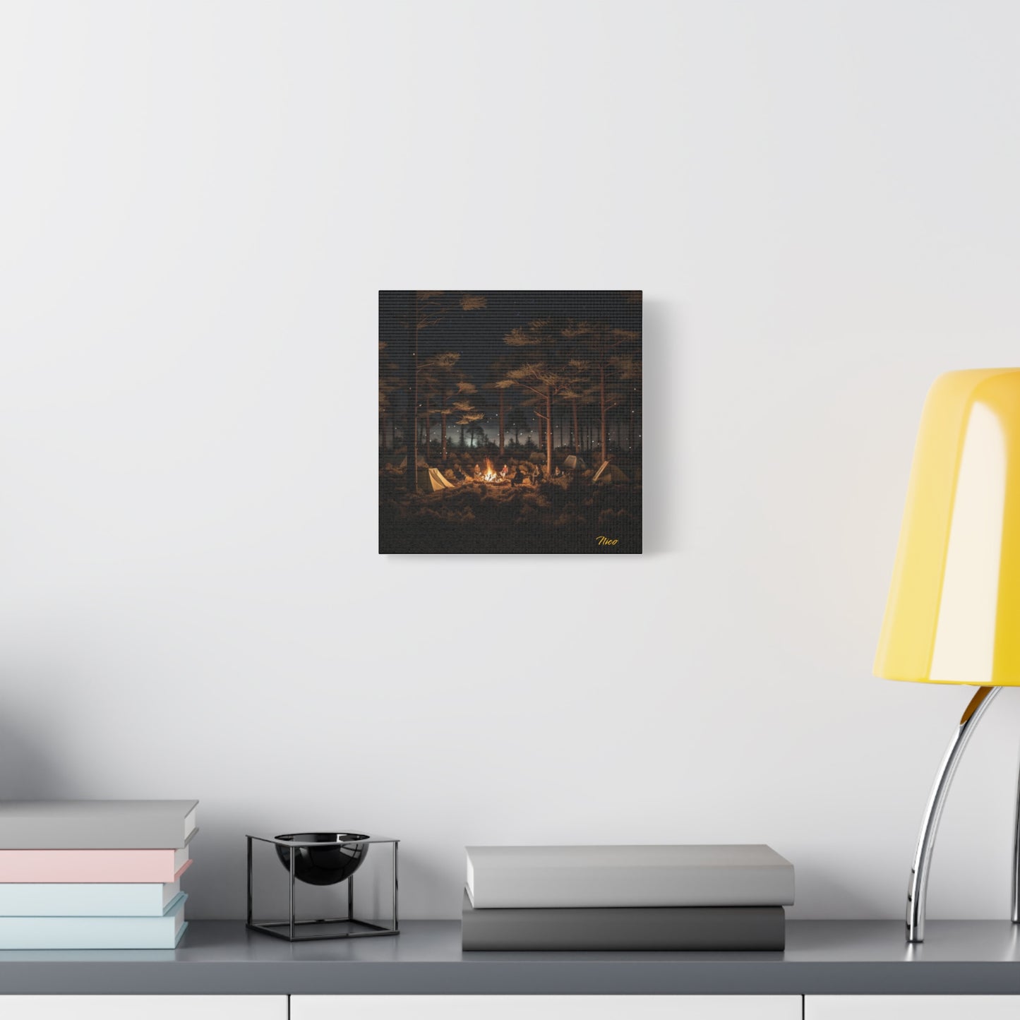 Under The Starry Skies Series Print #9 - Streched Matte Canvas Print, 1.25" Thick