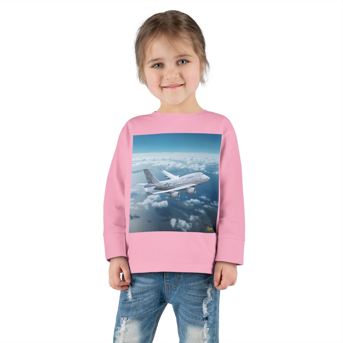 Big Ol' Jet Airliner Series Print #3 Toddler Long Sleeve Tee