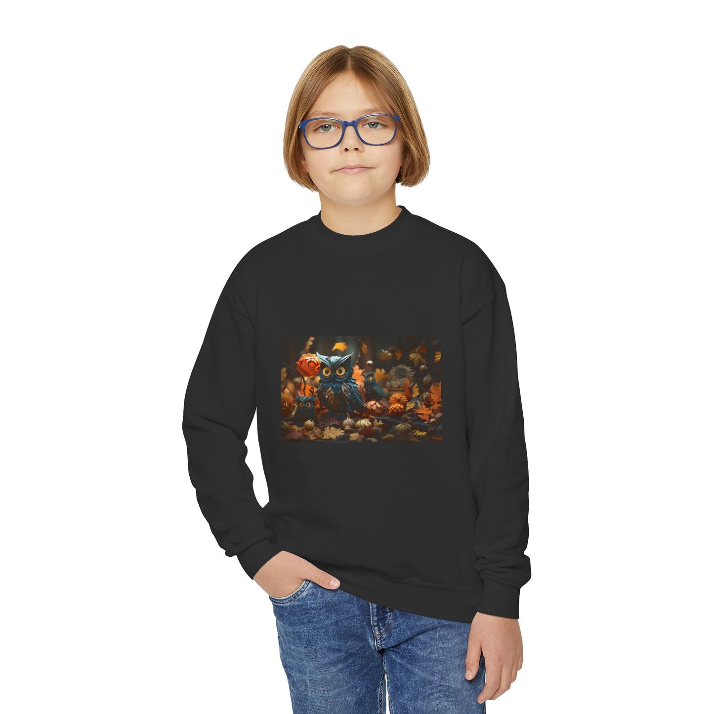 Halloween 2024 Series Print #8 Youth Crewneck Sweatshirt