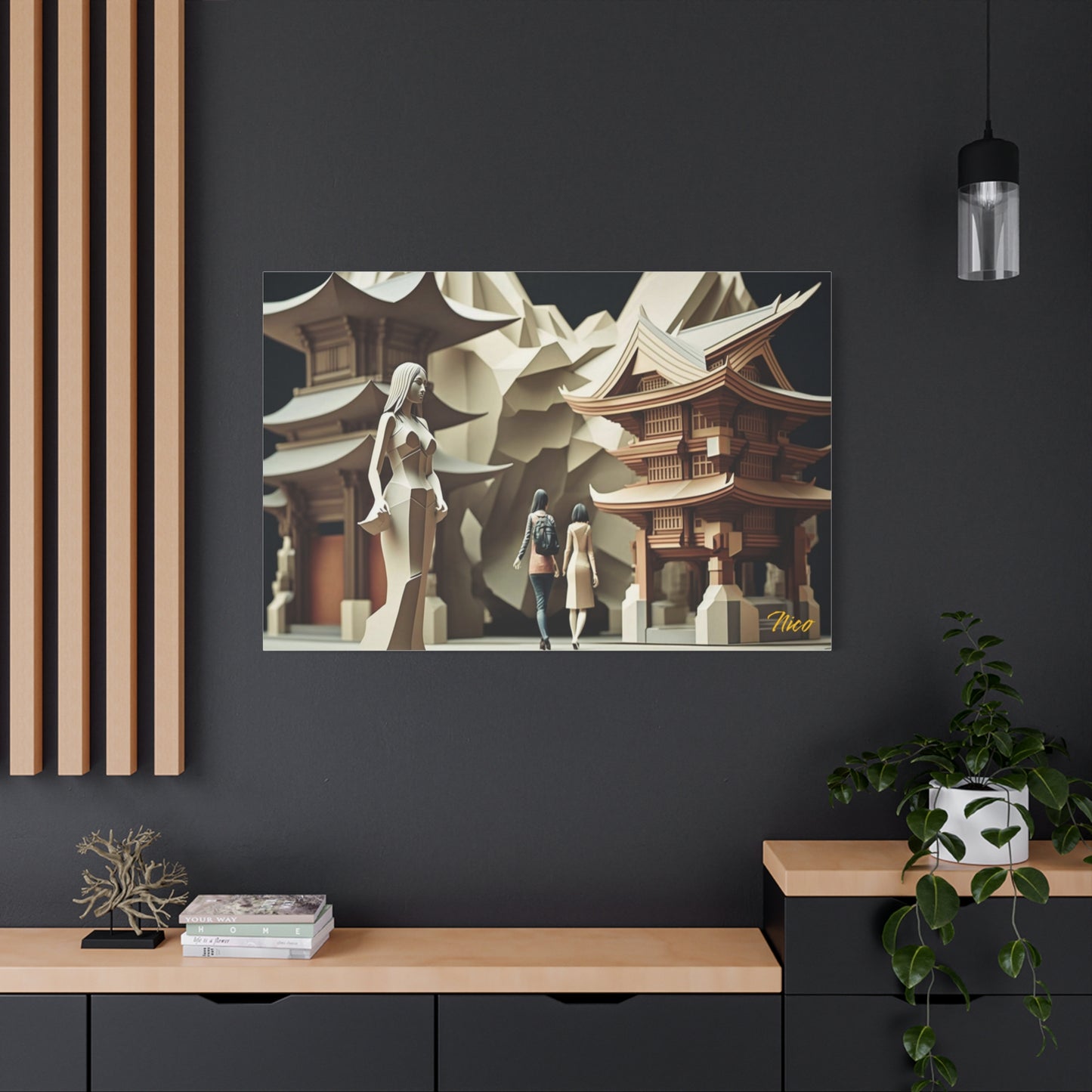 Eastern Metropolis Series Print #2 - Streched Matte Canvas Extended Print