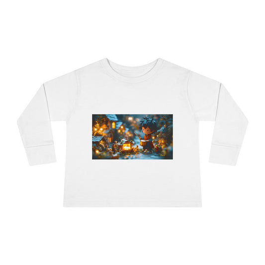 Chirstmas 2024 Series Print #8 Toddler Long Sleeve Tee