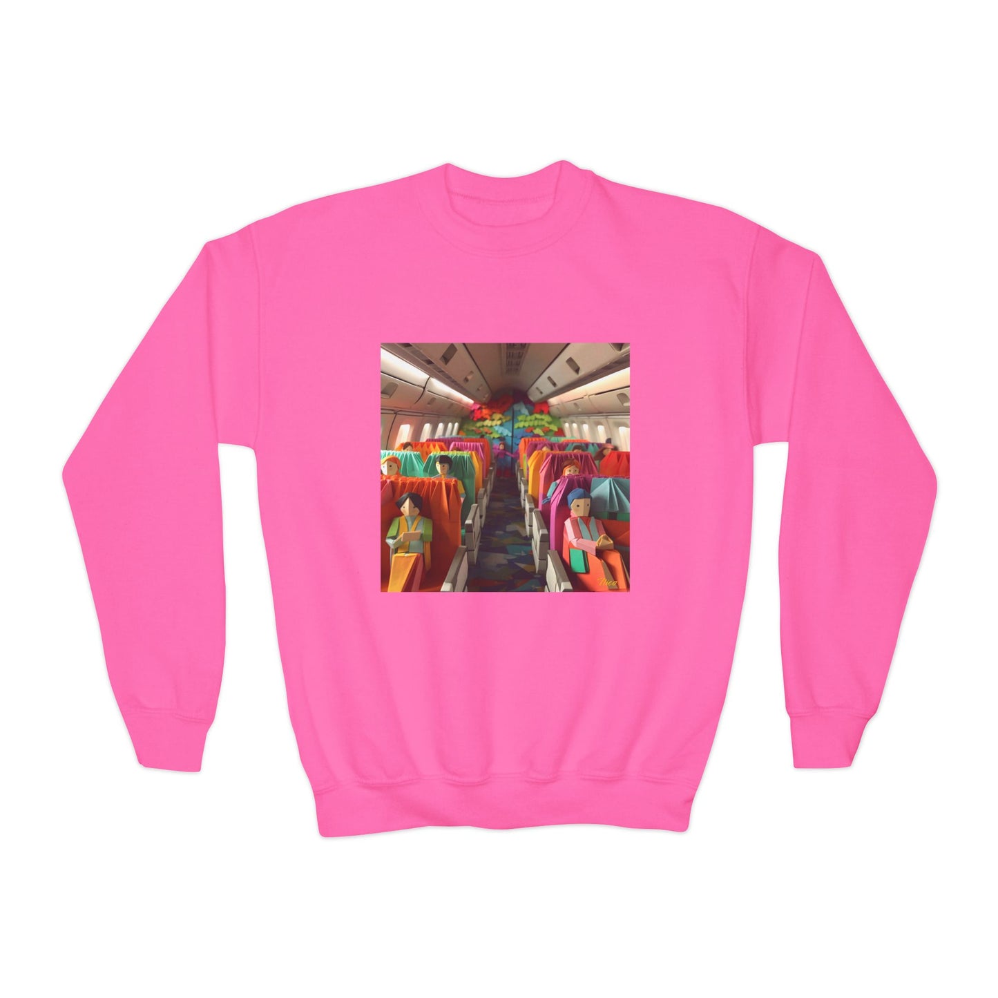 Frequent Flyer Miles Series Print #2 Youth Crewneck Sweatshirt