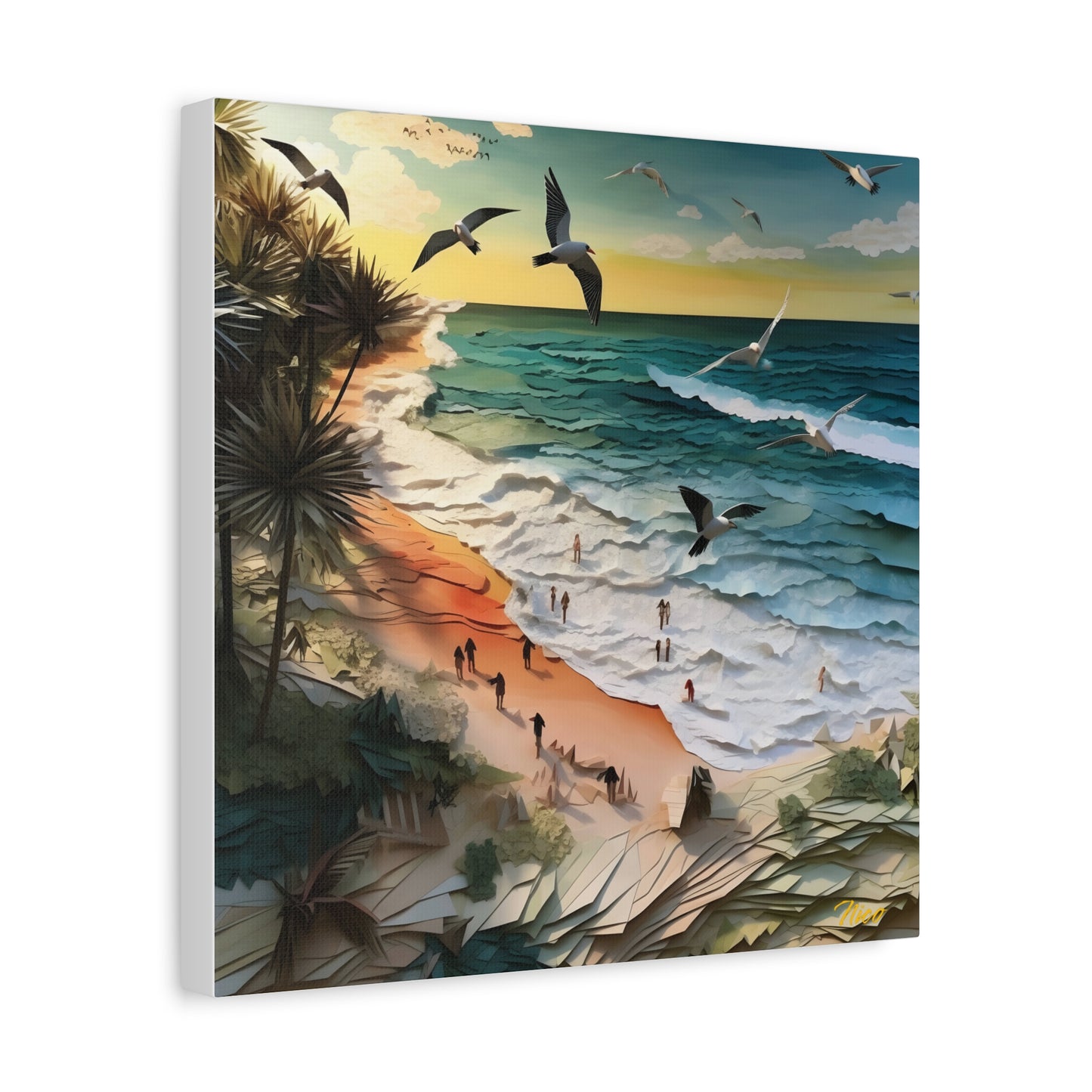 By The Seaside Series Print #6 - Streched Matte Canvas Print, 1.25" Thick