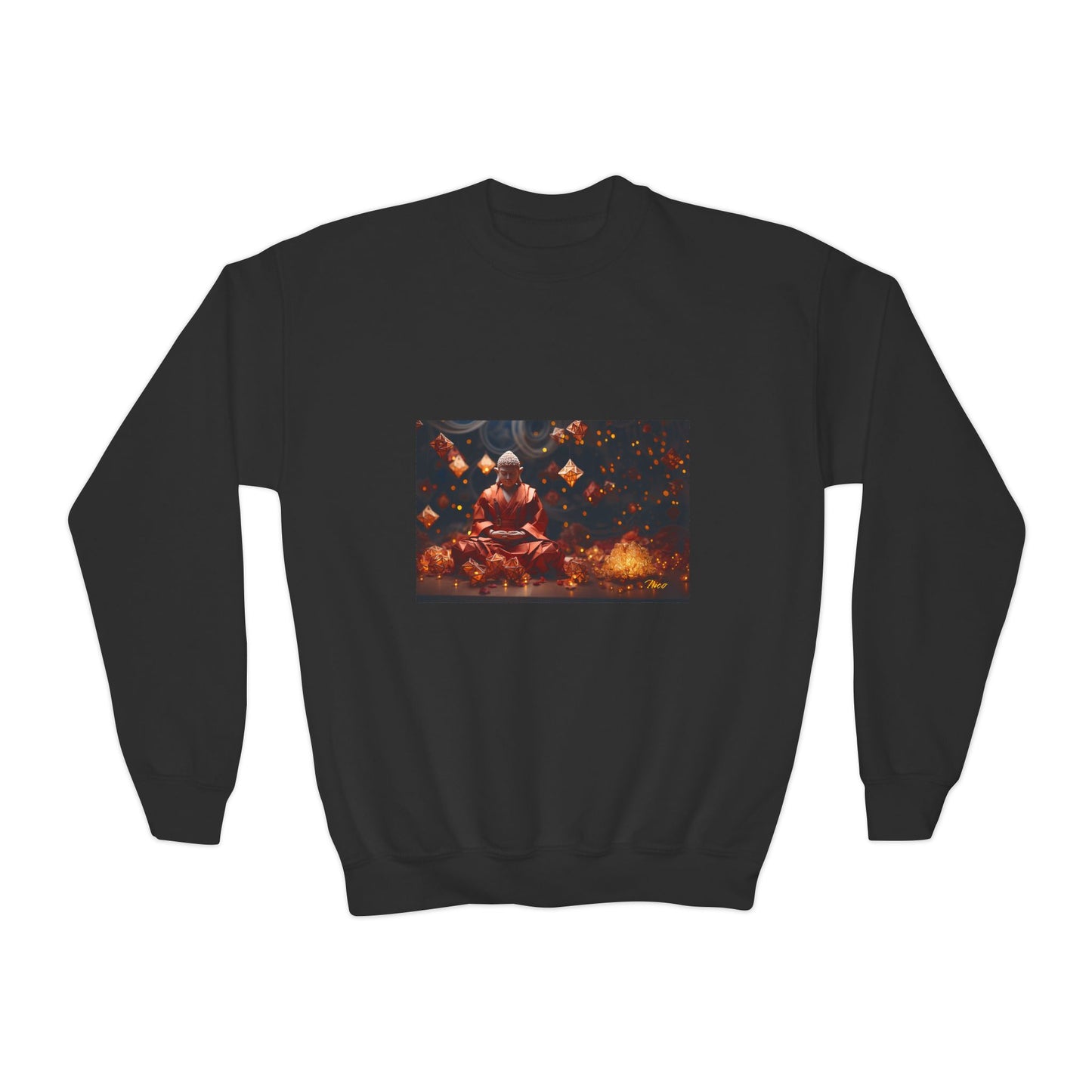 Ascending Buddah Series Print #7 Youth Crewneck Sweatshirt