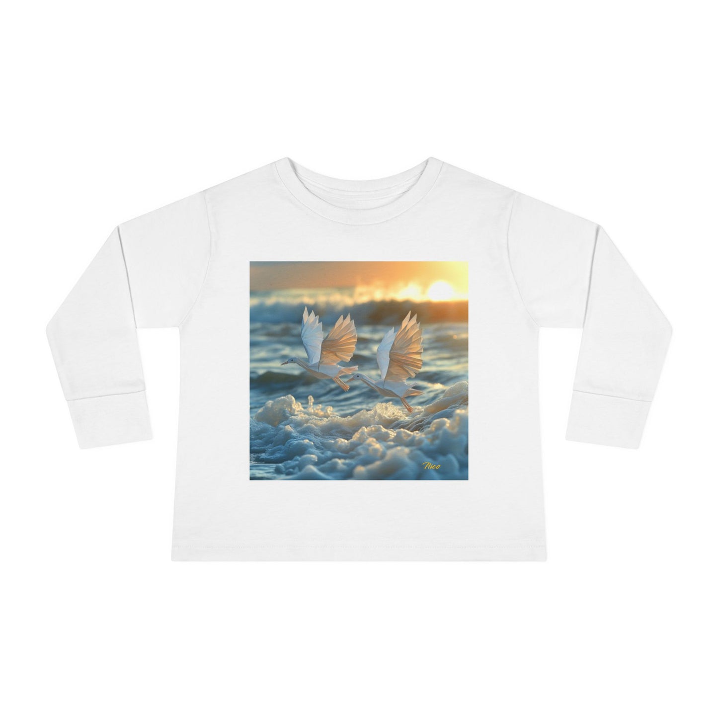 By The Seaside Series Print #5 Toddler Long Sleeve Tee