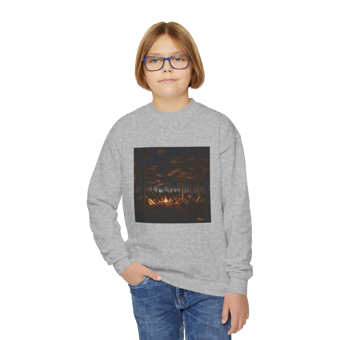 Under The Starry Skies Series Print #9 Youth Crewneck Sweatshirt