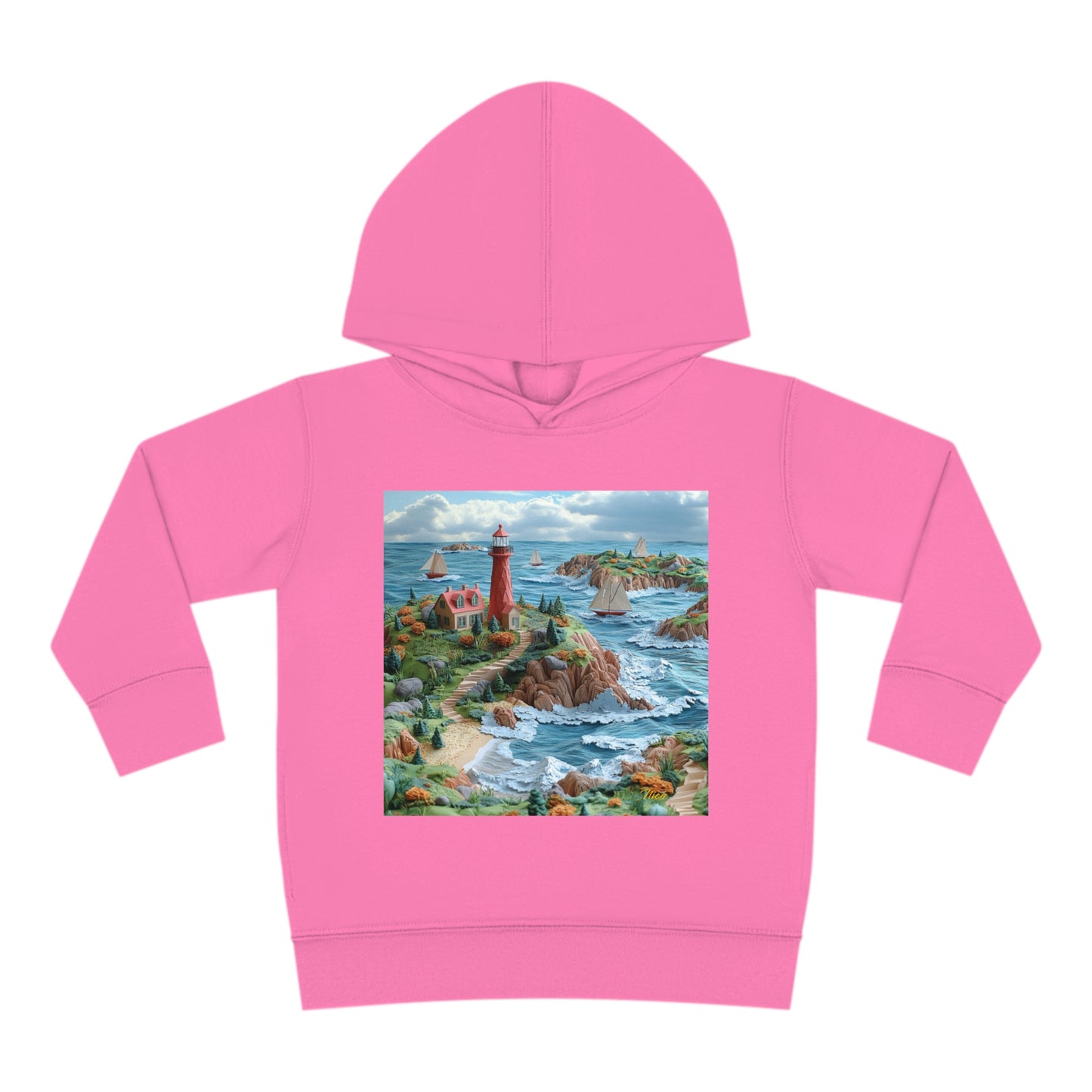 By The Seaside Series Print #6 Toddler Pullover Fleece Hoodie