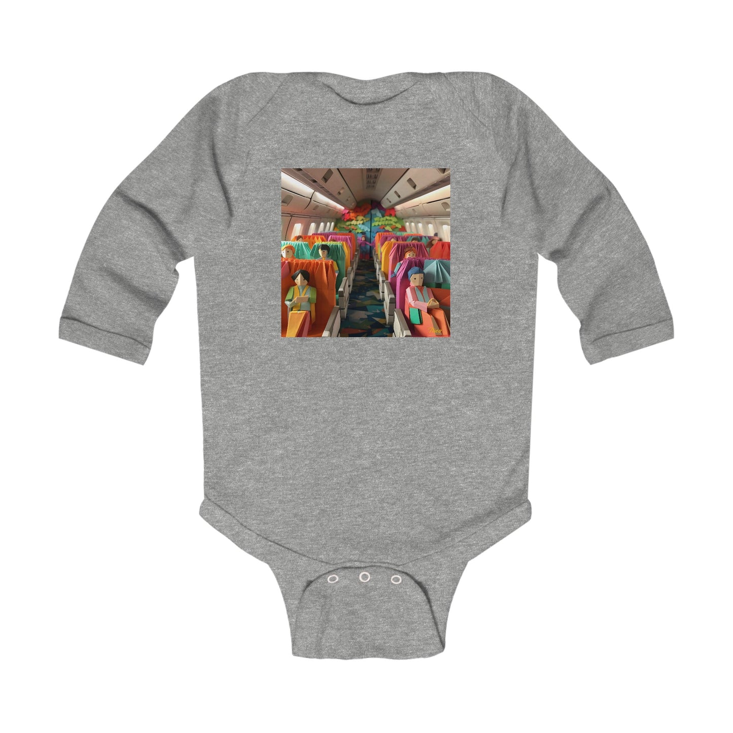 Frequent Flayer Miles Series Print #2 Infant Long Sleeve Bodysuit