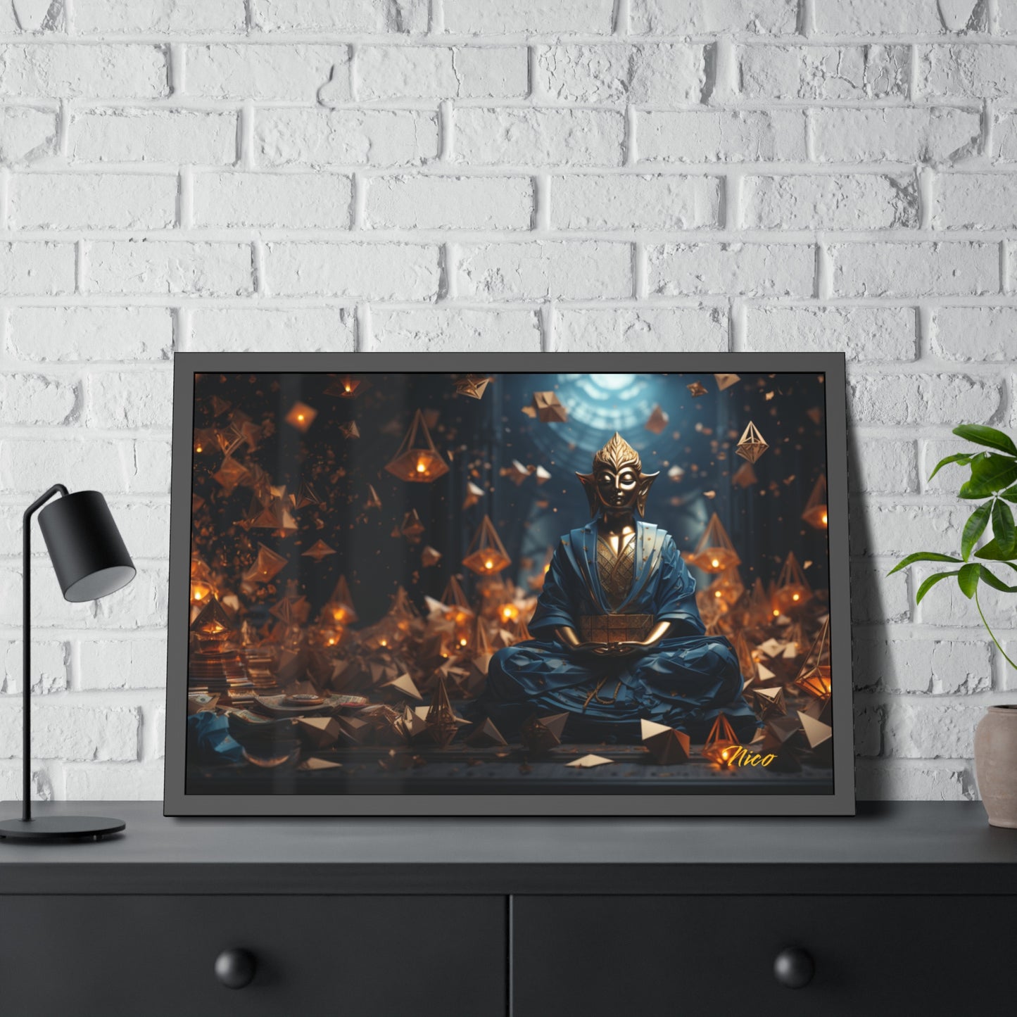 Ascending Buddha Series Print #1 - Framed Fine Art Paper Print