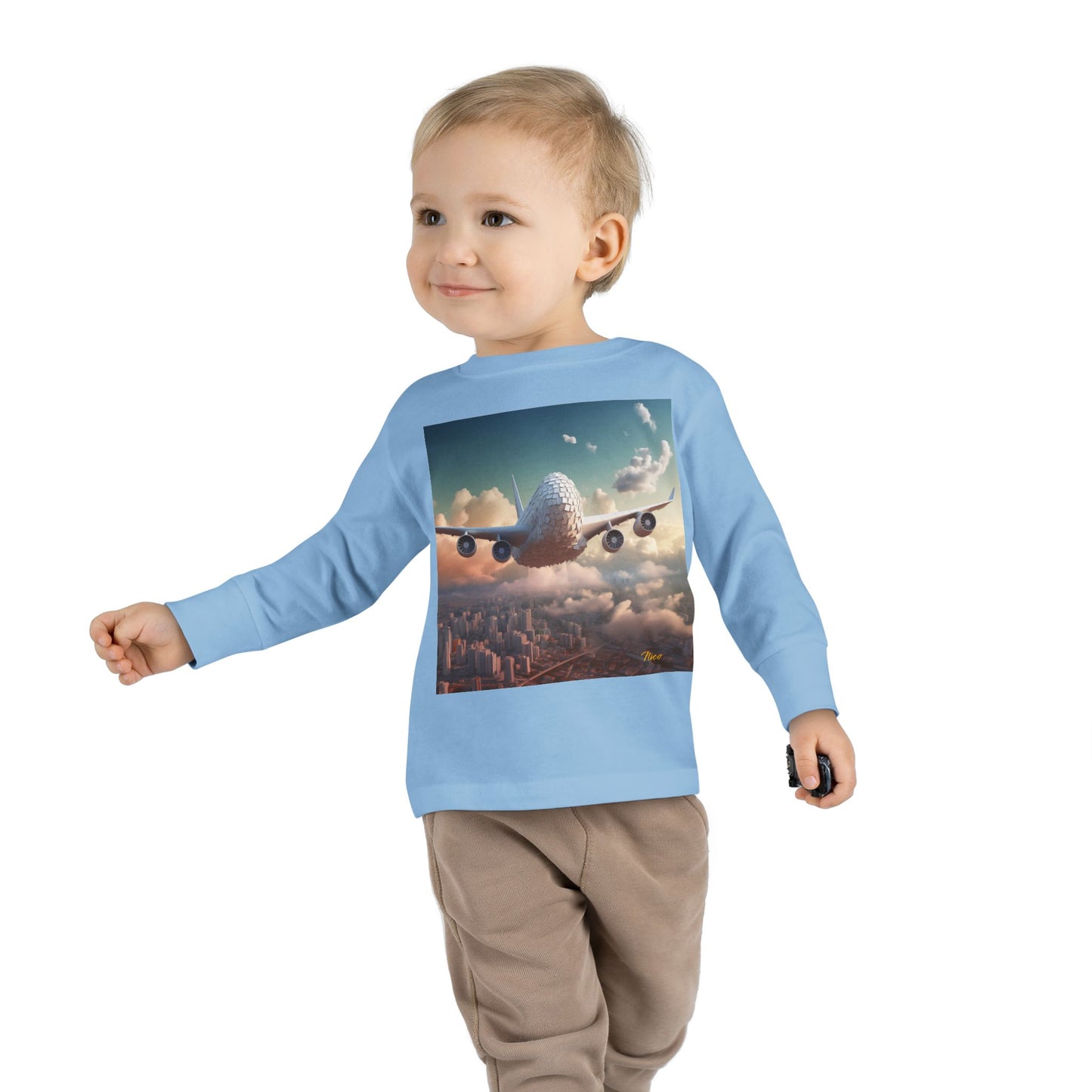 Big Ol' Jet Airliner Series Print #1 Toddler Long Sleeve Tee