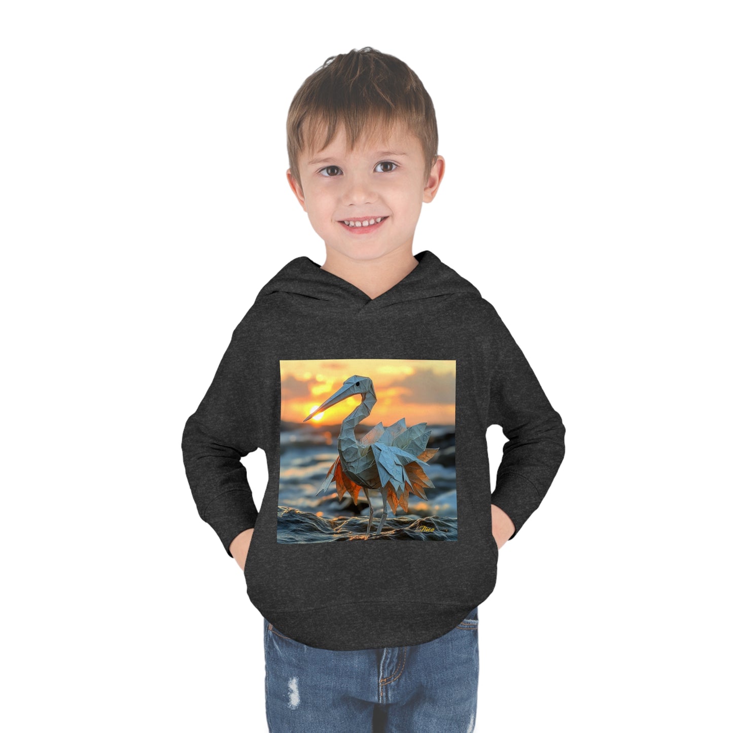 By The Seaside Series Print #1 Toddler Pullover Fleece Hoodie