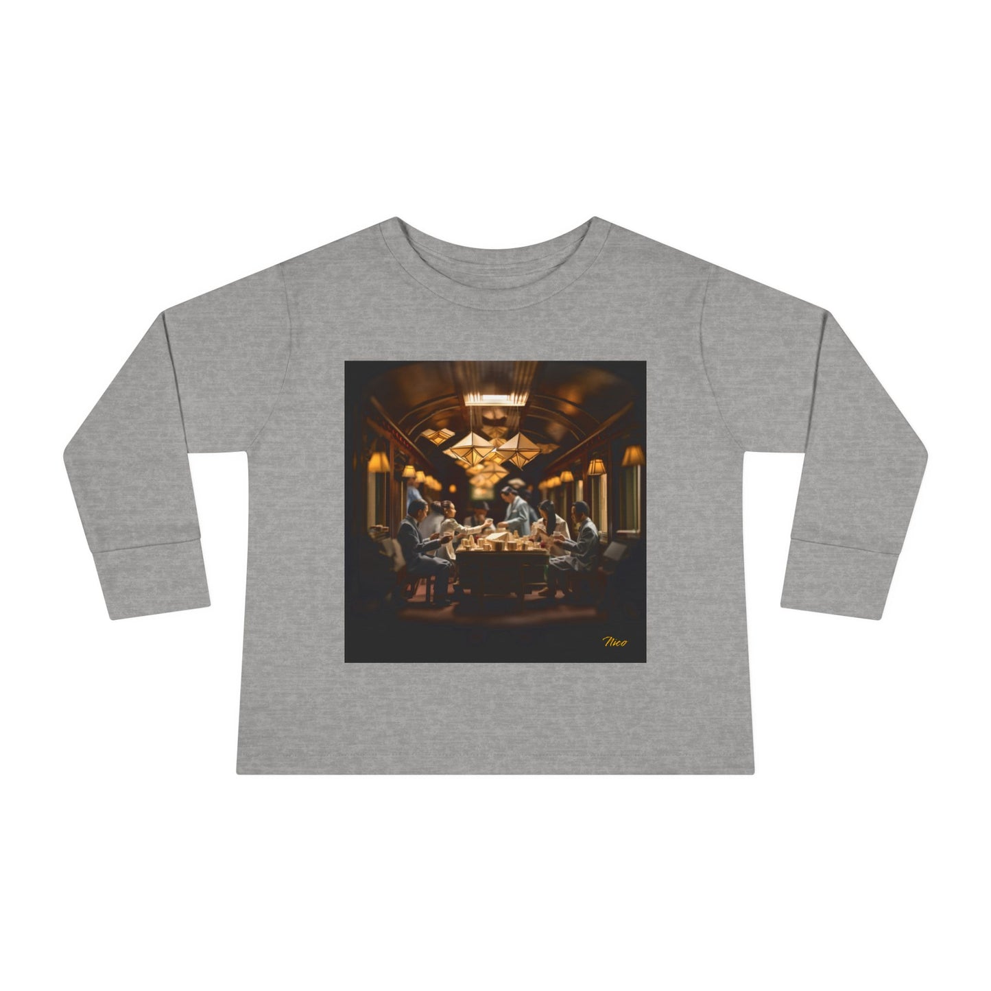 Orient Express Series Print #6 Toddler Long Sleeve Tee