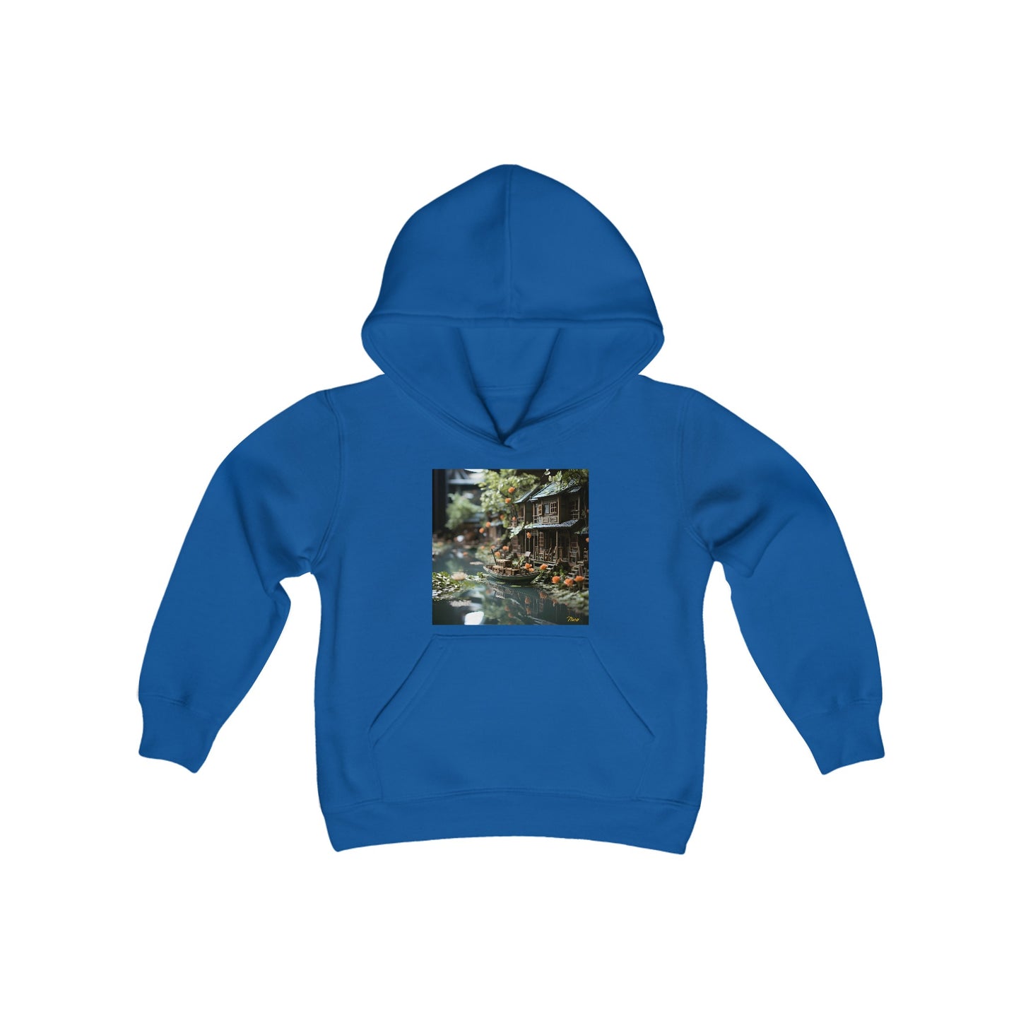 Born On A Bayou Series Print #9 Youth Heavy Blend Hooded Sweatshirt