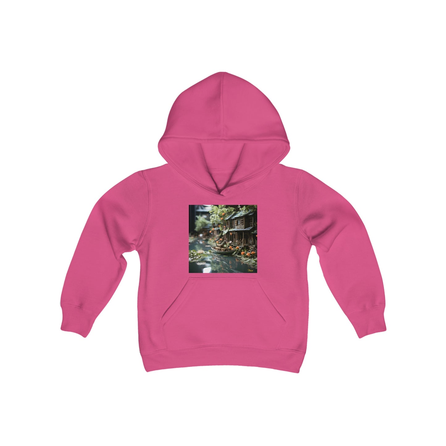 Born On A Bayou Series Print #9 Youth Heavy Blend Hooded Sweatshirt