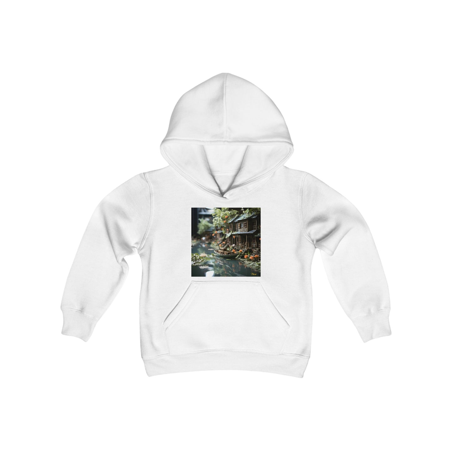 Born On A Bayou Series Print #9 Youth Heavy Blend Hooded Sweatshirt