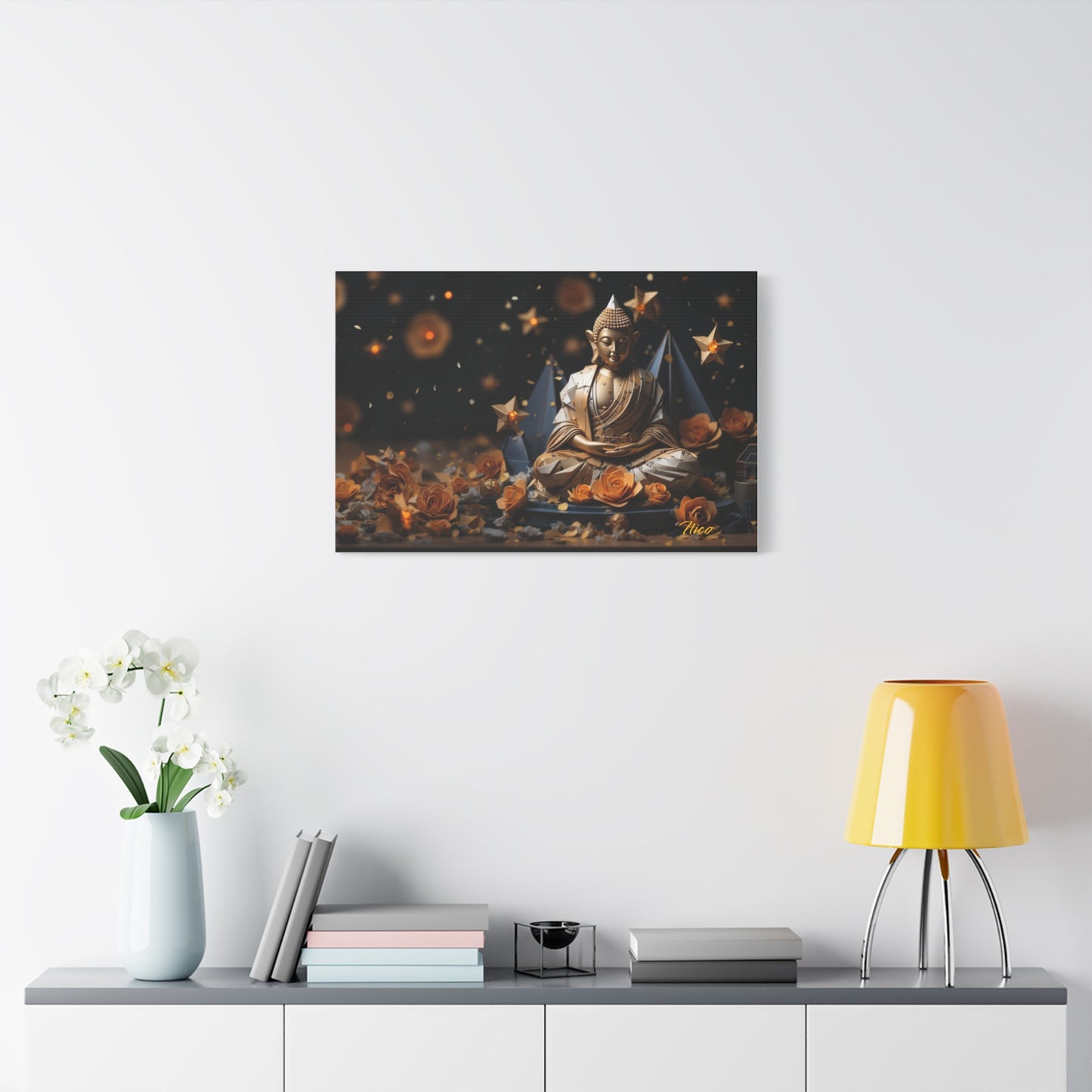 Ascending Buddha Series Print #5 - Streched Matte Canvas Print, 1.25" Thick