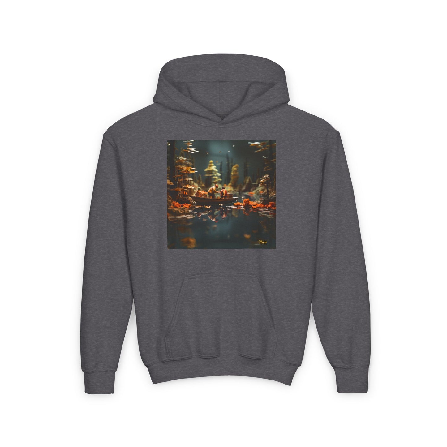 Born On A Bayou Series Print #10 Youth Heavy Blend Hooded Sweatshirt