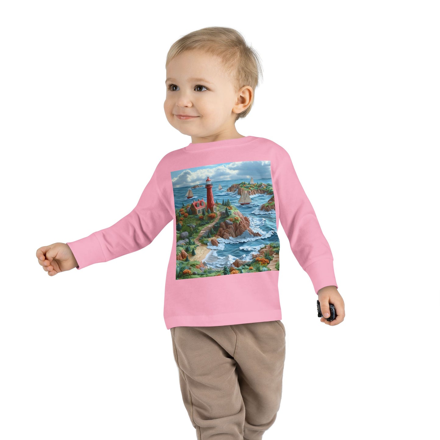 By The Seaside Series Print #6 Toddler Long Sleeve Tee