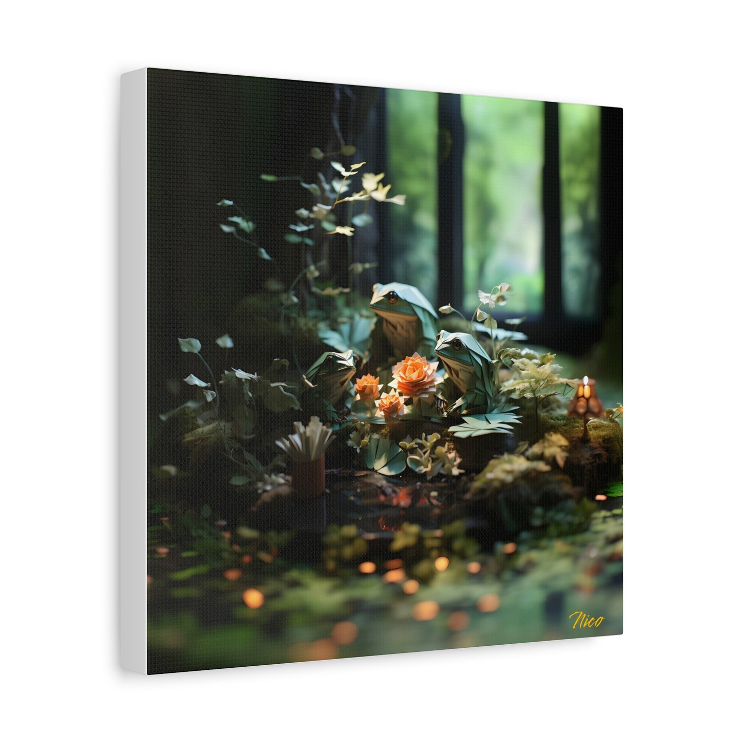 Relaxing By The Brook Series Print #1 - Streched Matte Canvas Print, 1.25" Thick