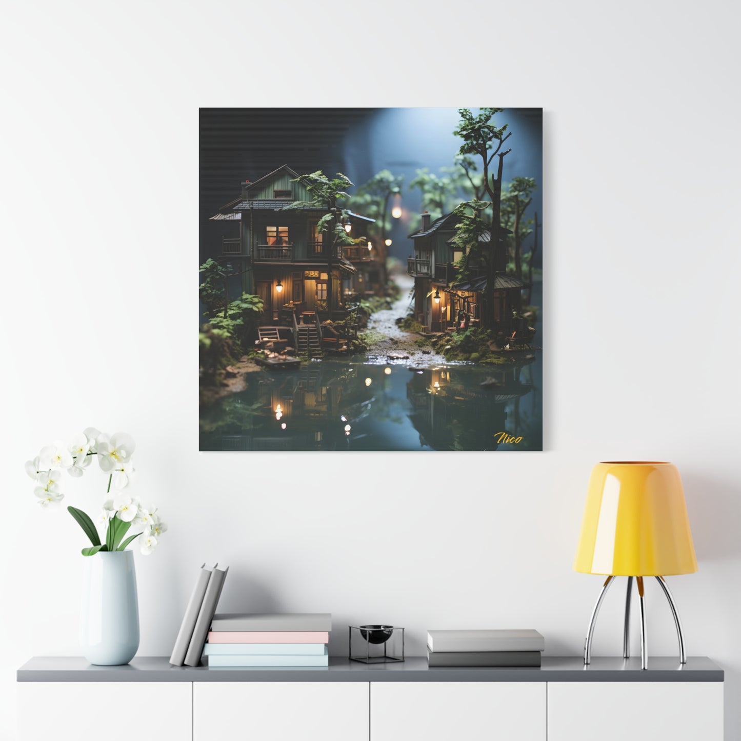 Born On A Bayou Print #3 - Streached Matte Canvas Print, 1.25" Thick