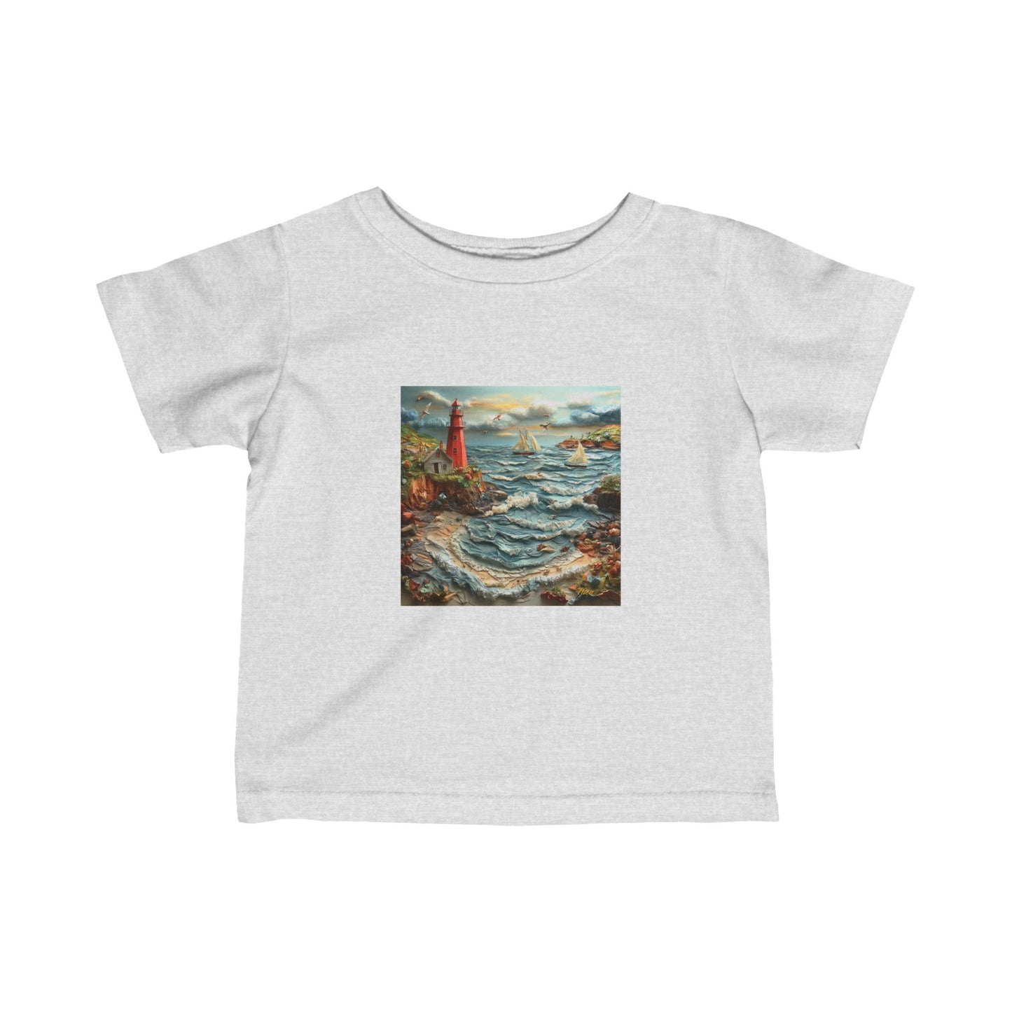 By The Seaside Series Print #2 Infant Fine Jersey Tee