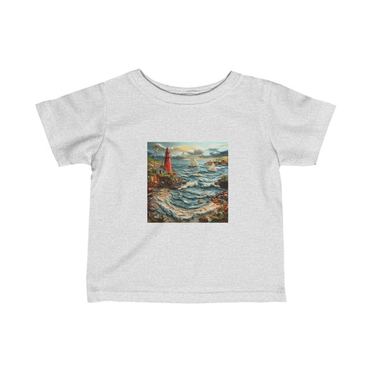 By The Seaside Series Print #2 Infant Fine Jersey Tee