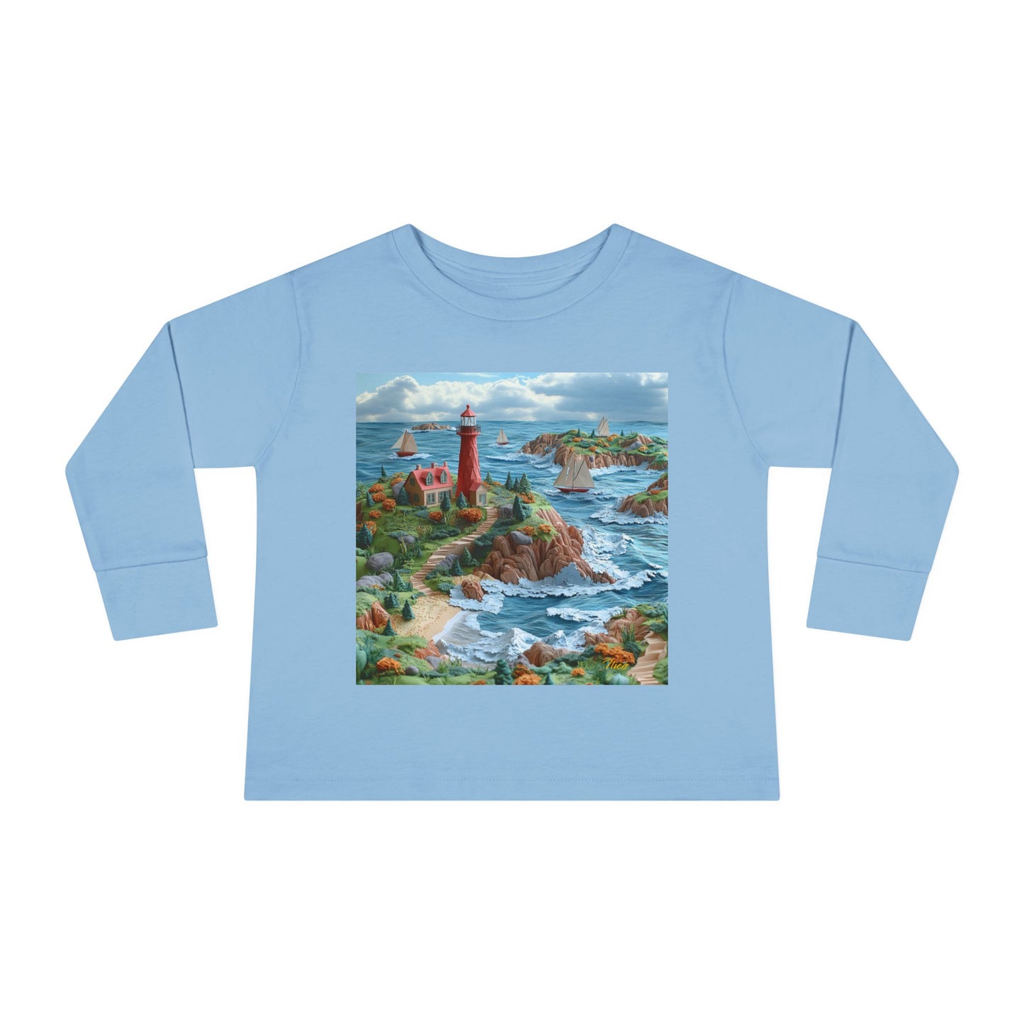 By The Seaside Series Print #6 Toddler Long Sleeve Tee