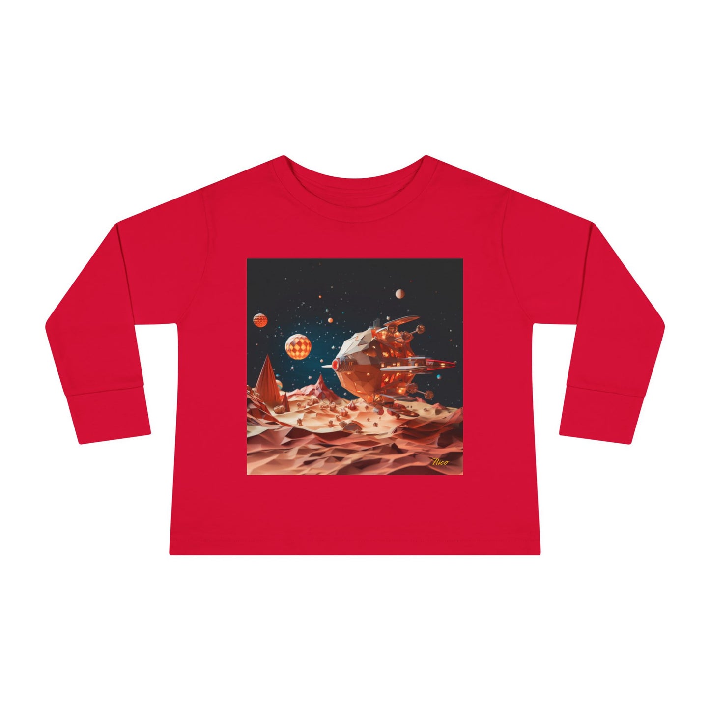 Elons' Dream Series Print #5 Toddler Long Sleeve Tee