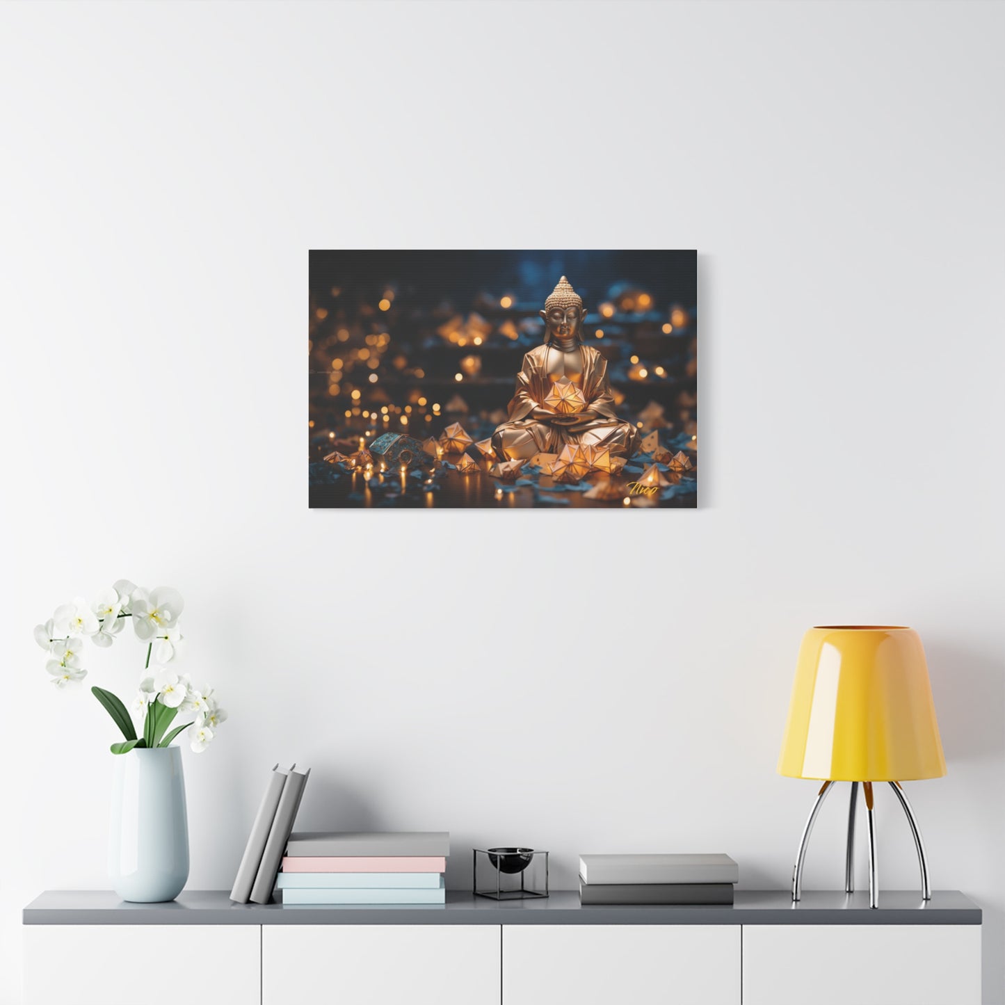 Ascending Buddha Series Print #9 - Streched Matte Canvas Print, 1.25" Thick