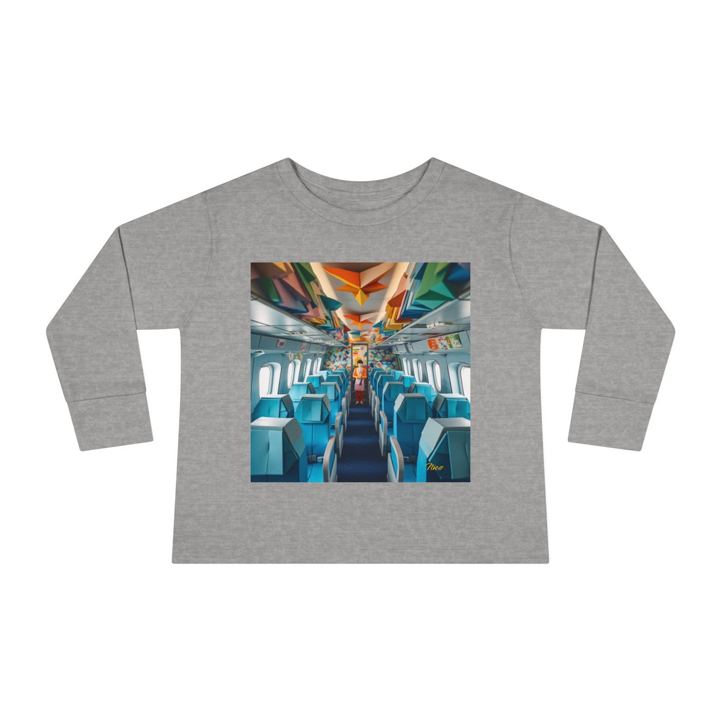 Big Ol' Jet Airliner Series Print #6 Toddler Long Sleeve Tee