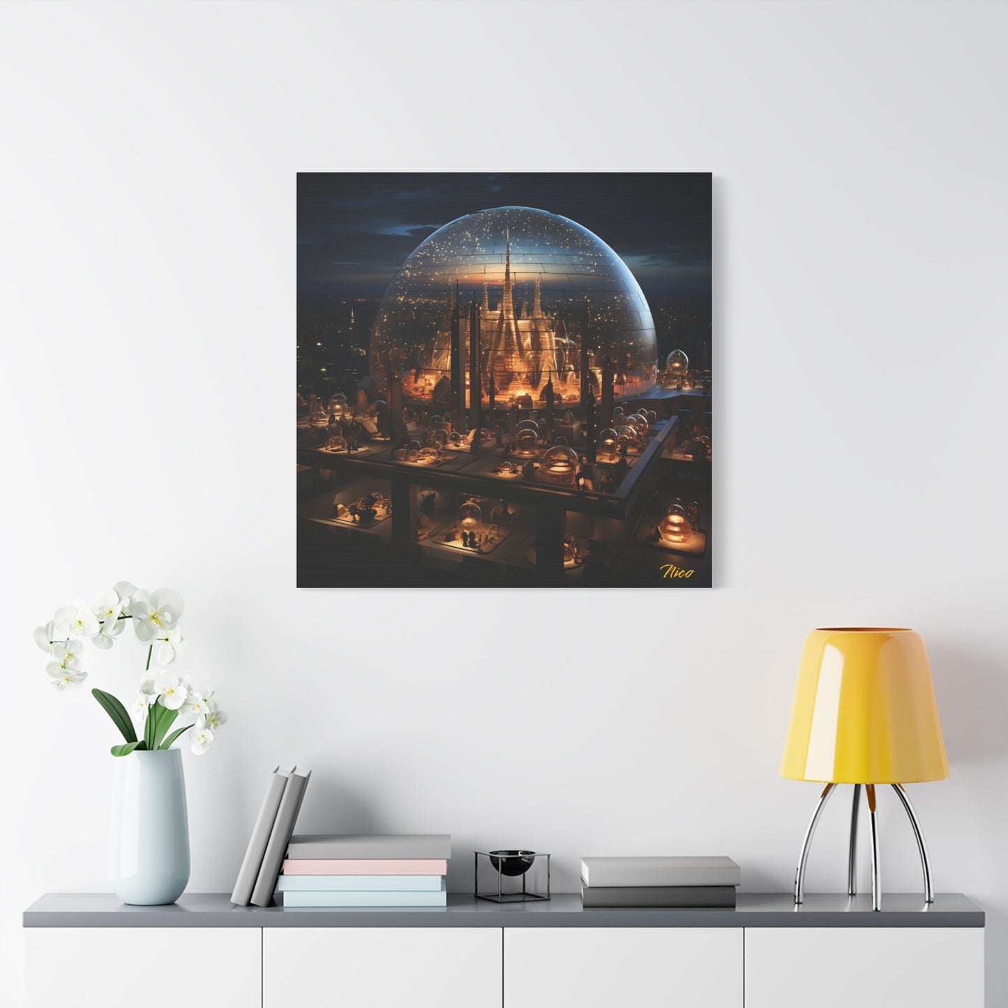 Elons' Dream Series Print #10 - Streched Matte Canvas Print, 1.25" Thick