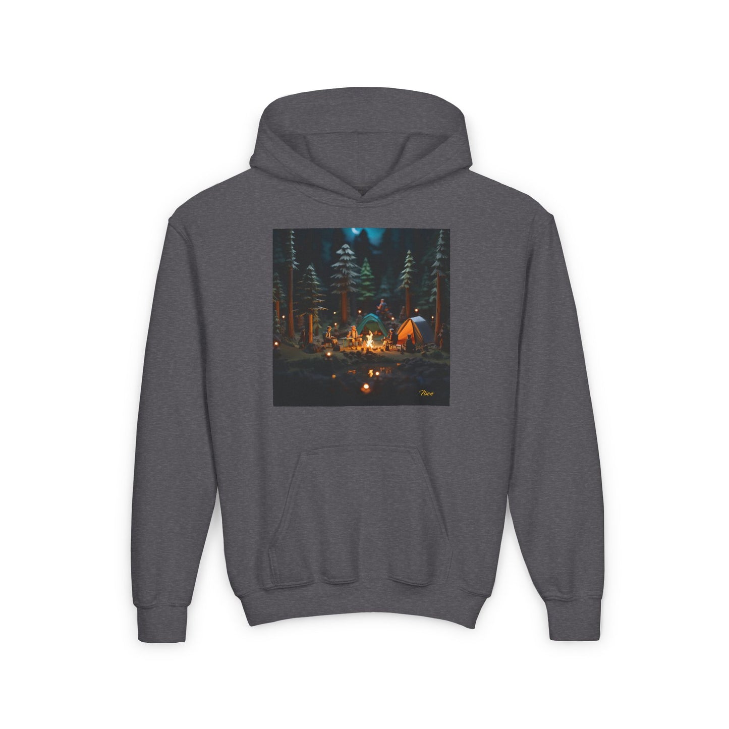 Under The Starry Skies Series Print #3 Youth Heavy Blend Hooded Sweatshirt