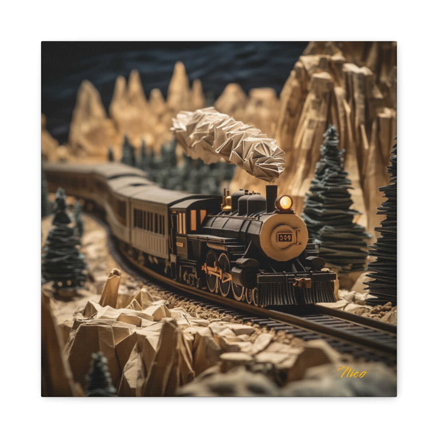 Orient Express Series Print #1 - Streched Matte Canvas Print, 1.25" Thick