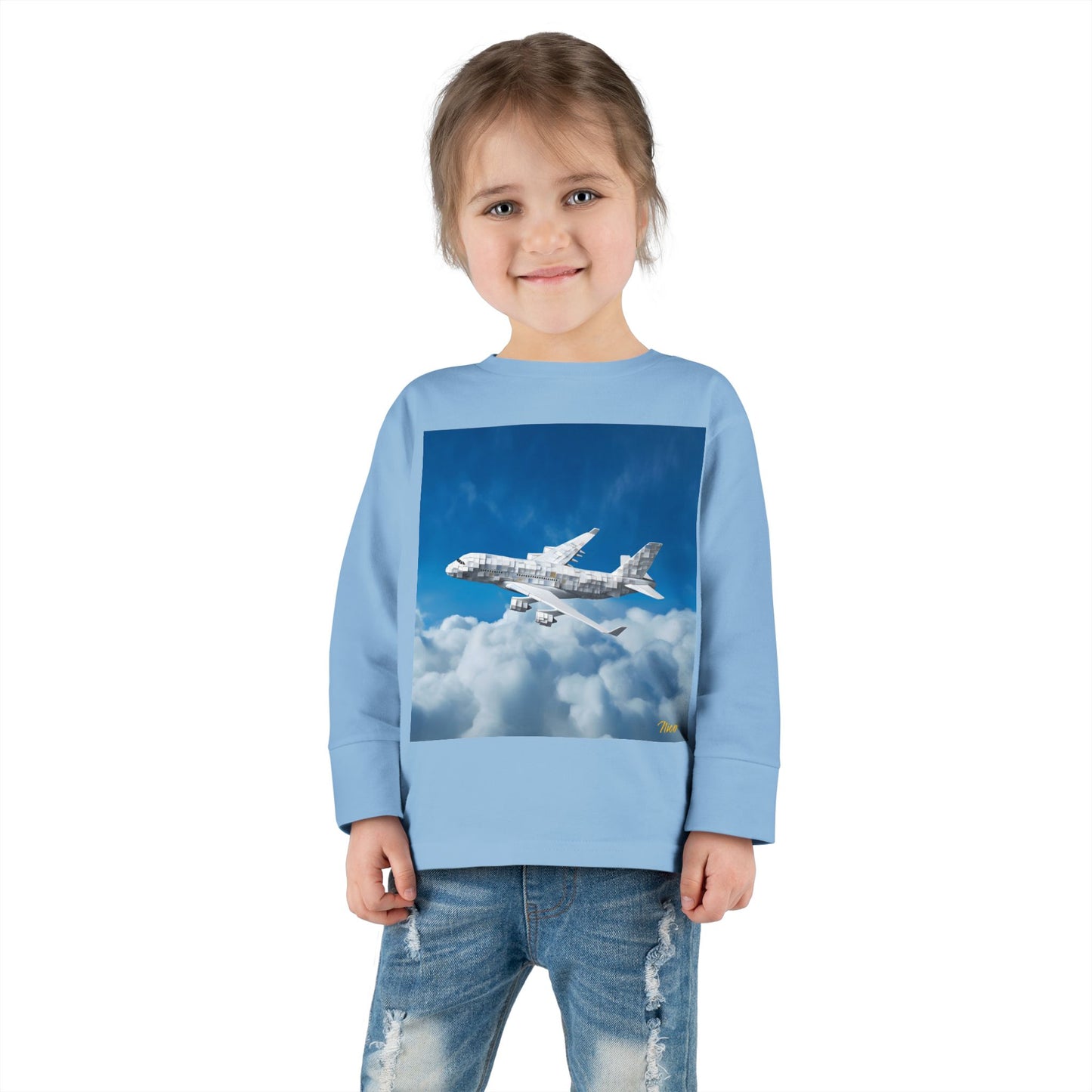 Big Ol' Jet Airliner Series Print #5 Toddler Long Sleeve Tee