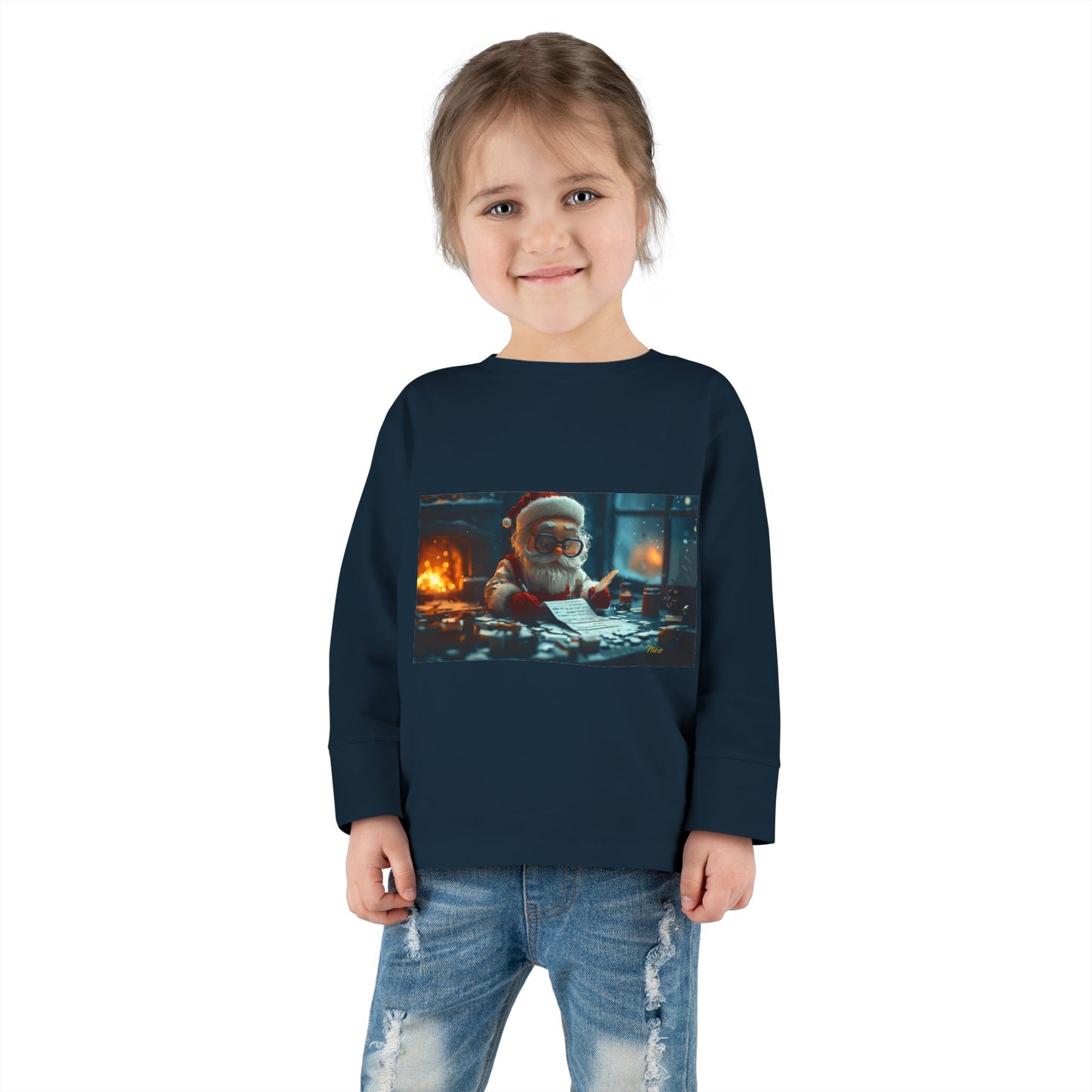 Chirstmas 2024 Series Print #1 Toddler Long Sleeve Tee