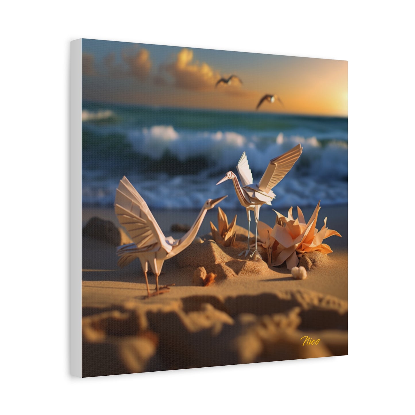 By The Seaside Series Print #3 - Streched Matte Canvas Print, 1.25" Thick