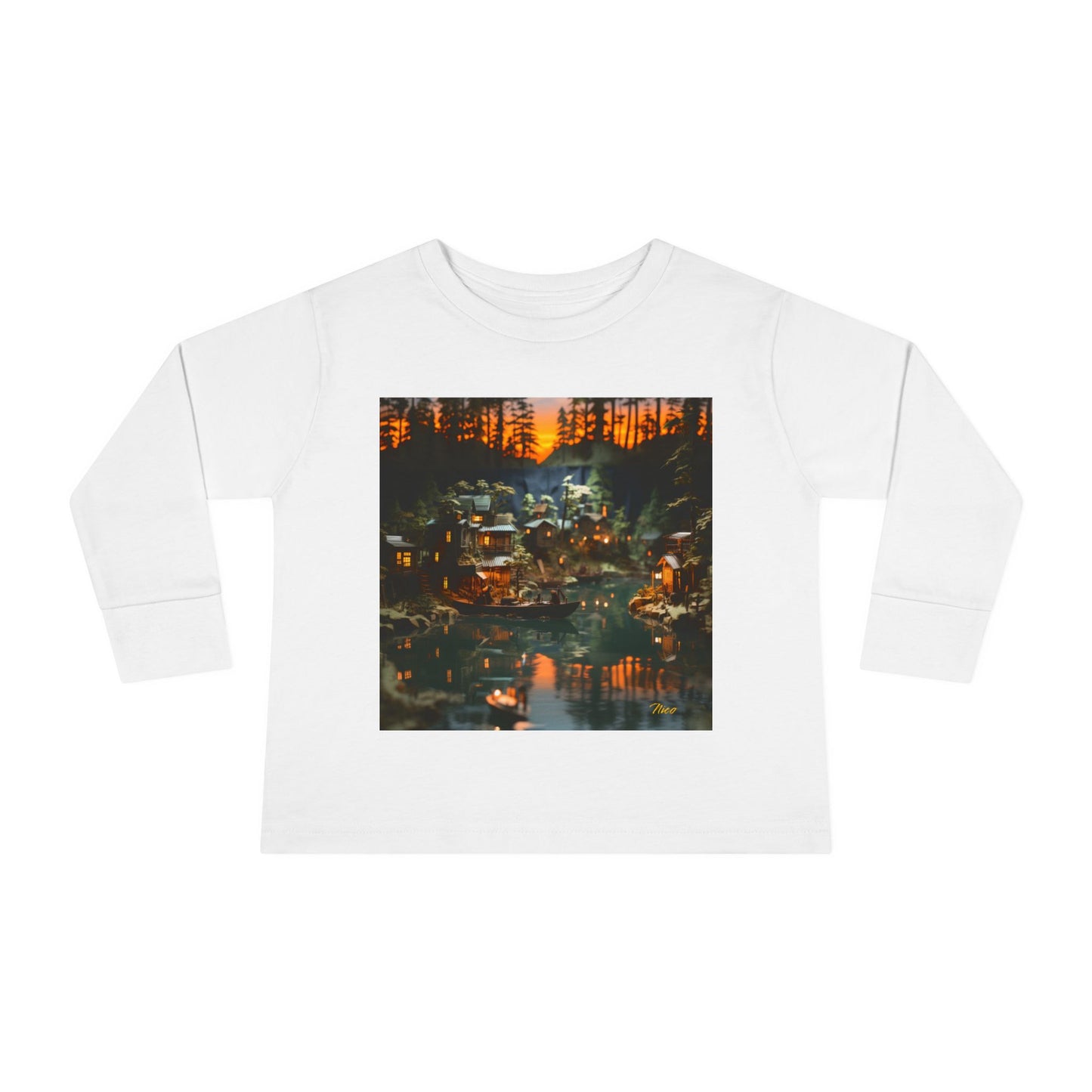 Born On A Bayou Series Print #2 Toddler Long Sleeve Tee