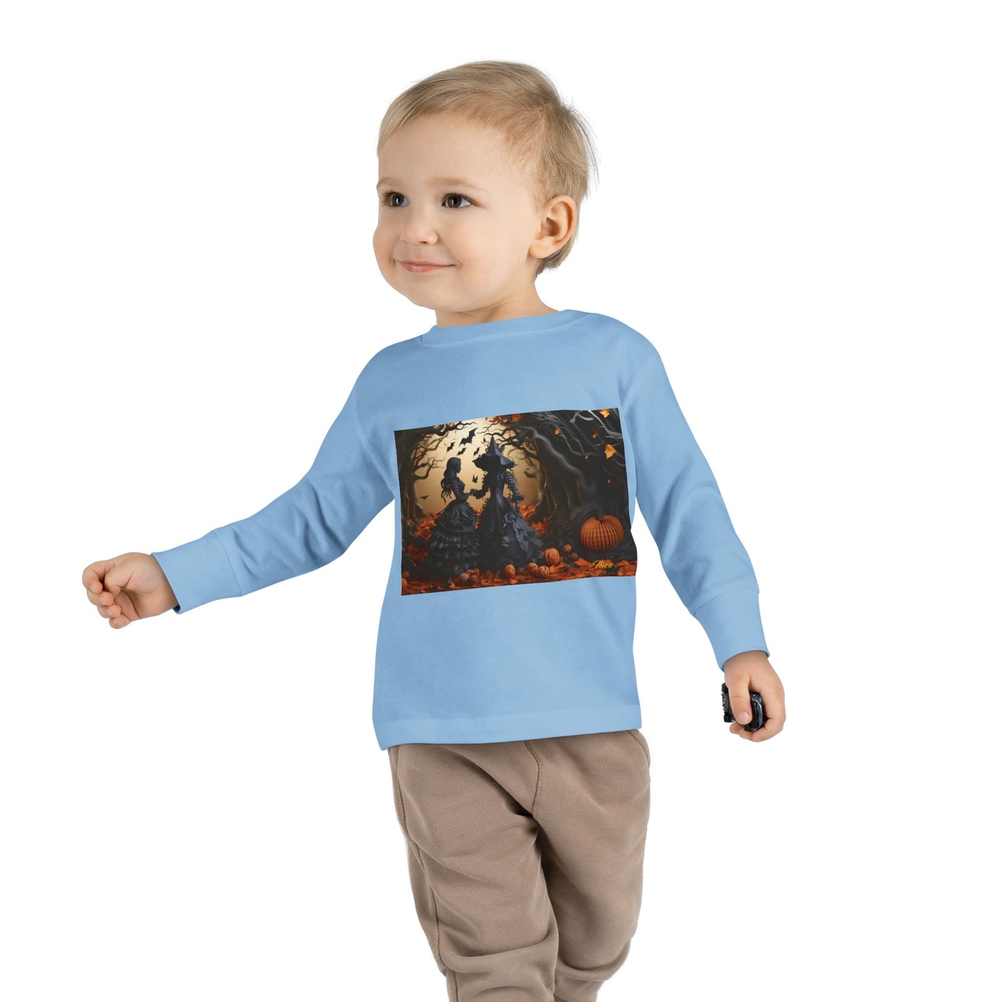 Halloween 2024 Series Print #9 Toddler Long Sleeve Tee