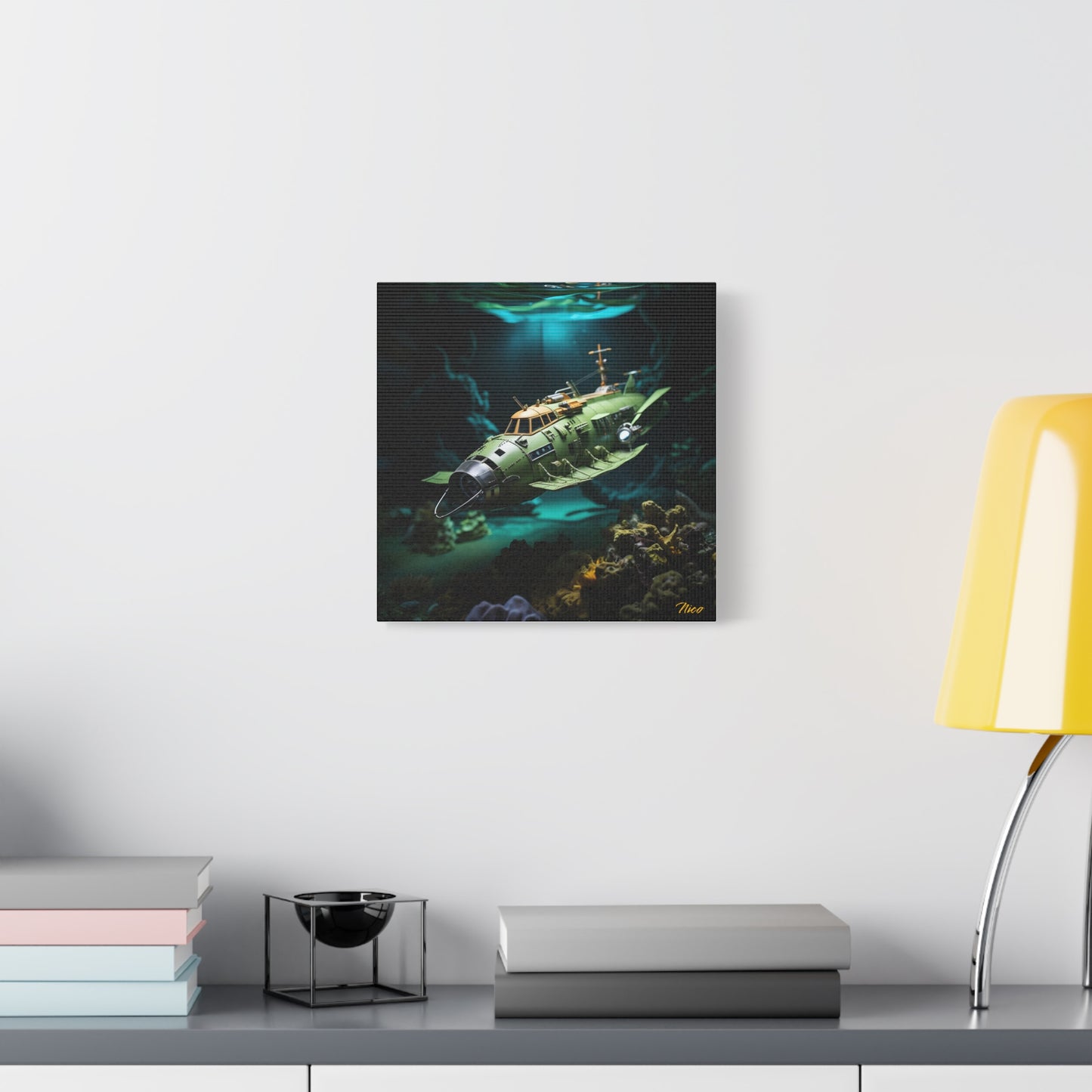 20,000 Leagues Under The Sea Series Print #10 - Streched Matte Canvas Print, 1.25" Thick